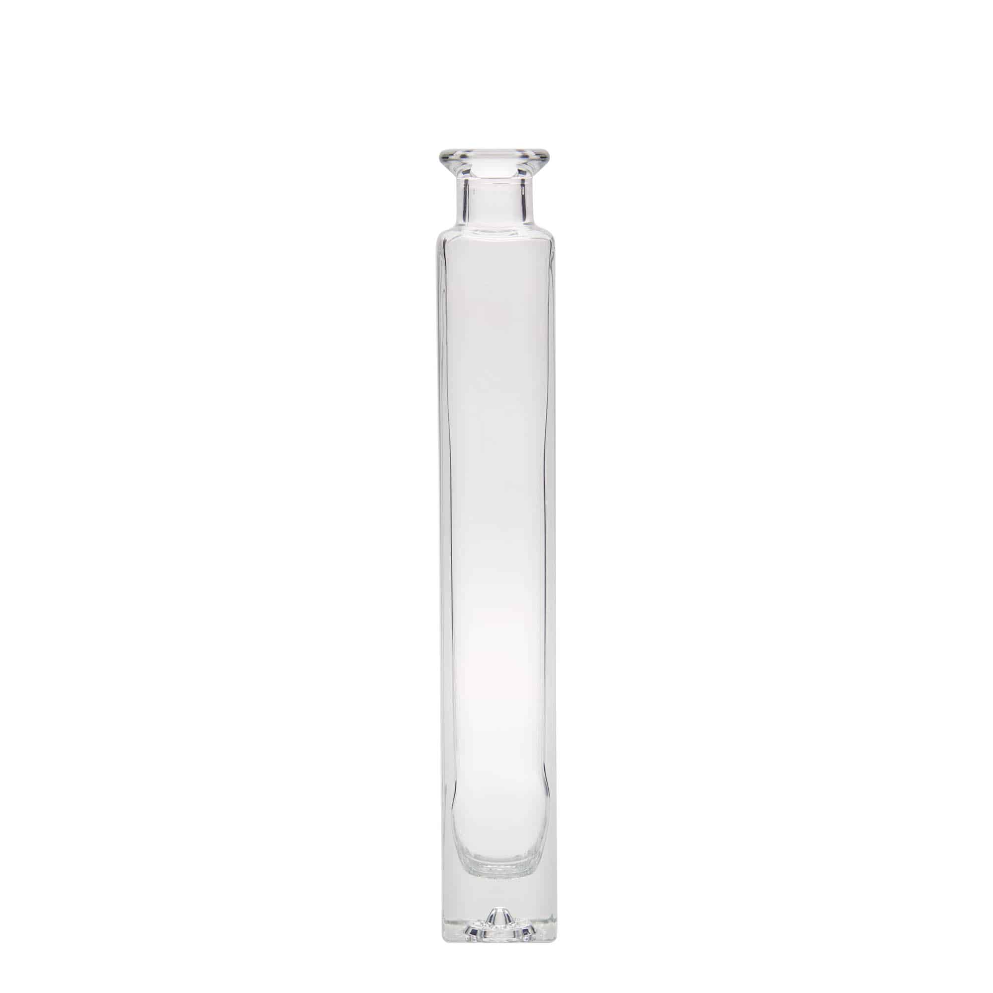 200 ml glass bottle 'Tommy', square, opening: cork