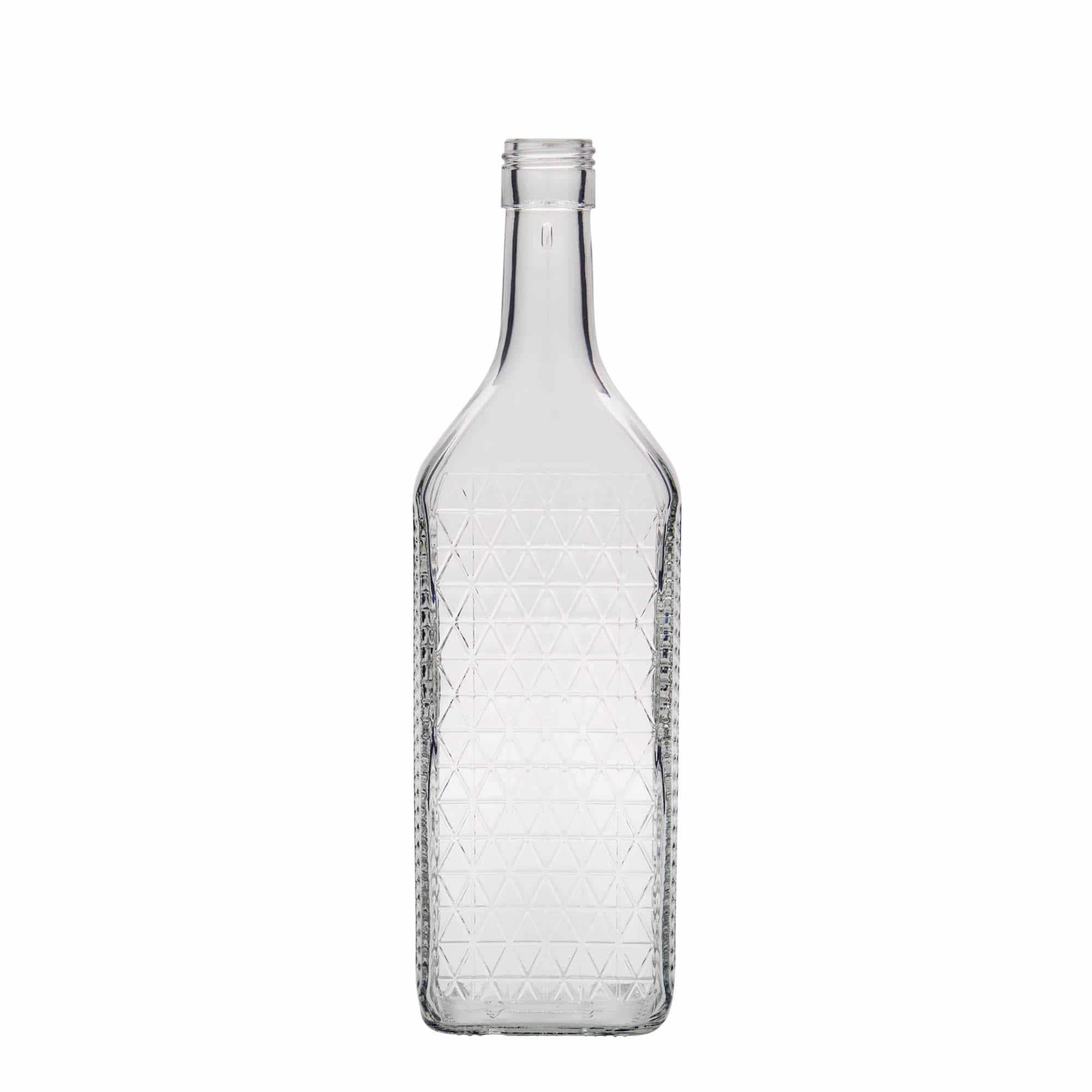 700 ml glass bottle 'Caruso', rectangular, closure: PP 31.5