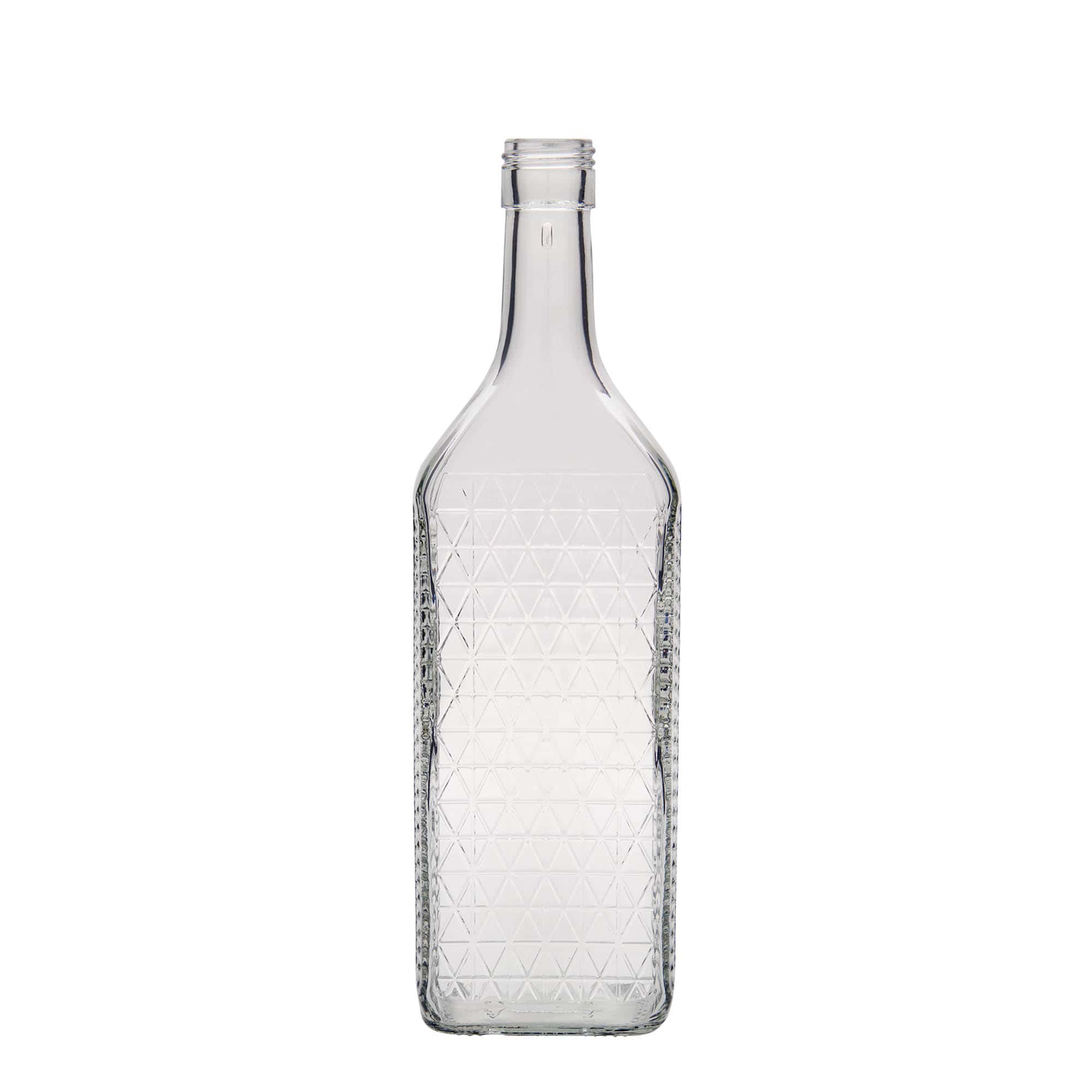 700 ml glass bottle 'Caruso', rectangular, opening: PP 31.5 700 ml glass bottle 'Caruso', rectangular, opening: PP 31.5