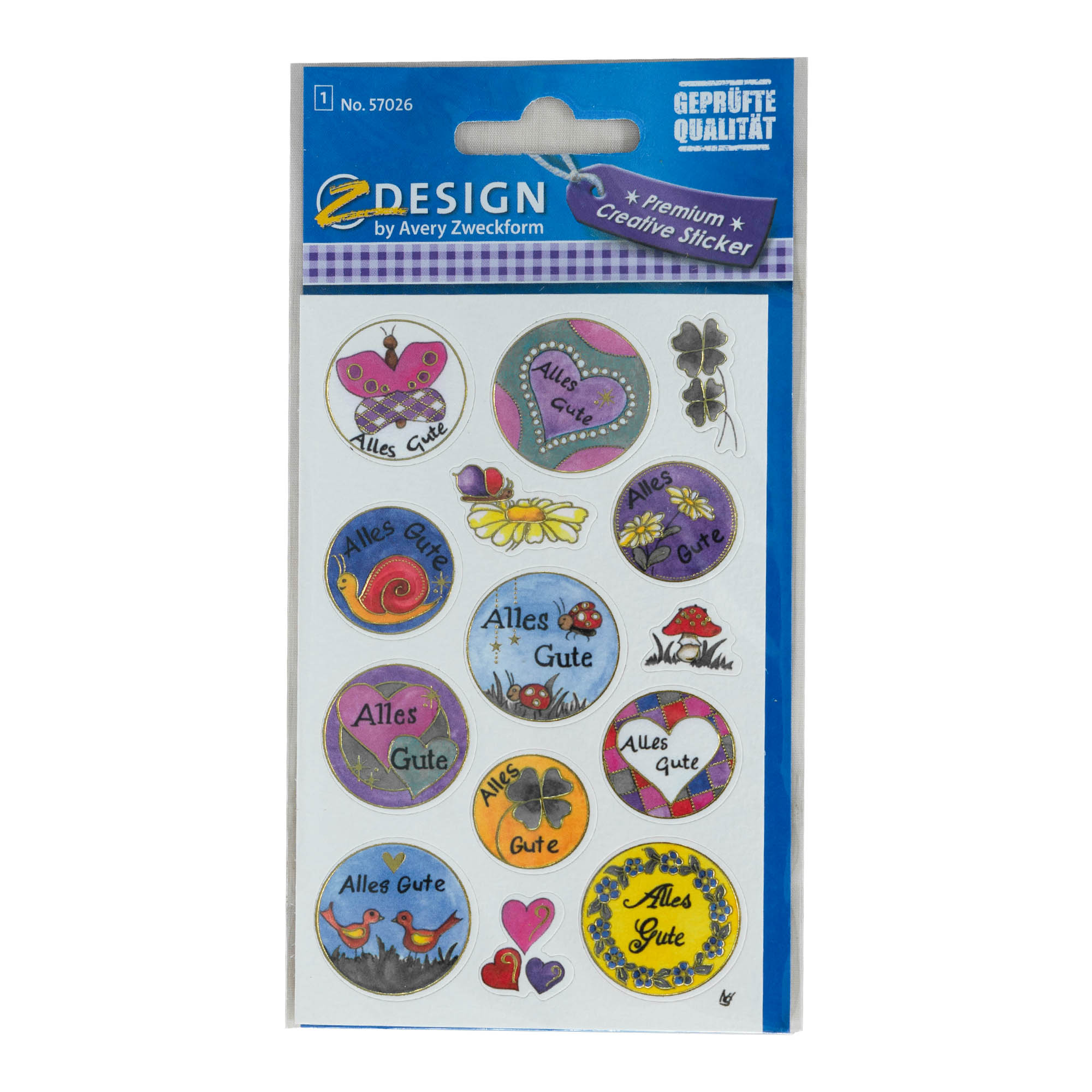 Zweckform Sticker 'All the Best', multicoloured Zweckform Sticker 'All the Best', multicoloured