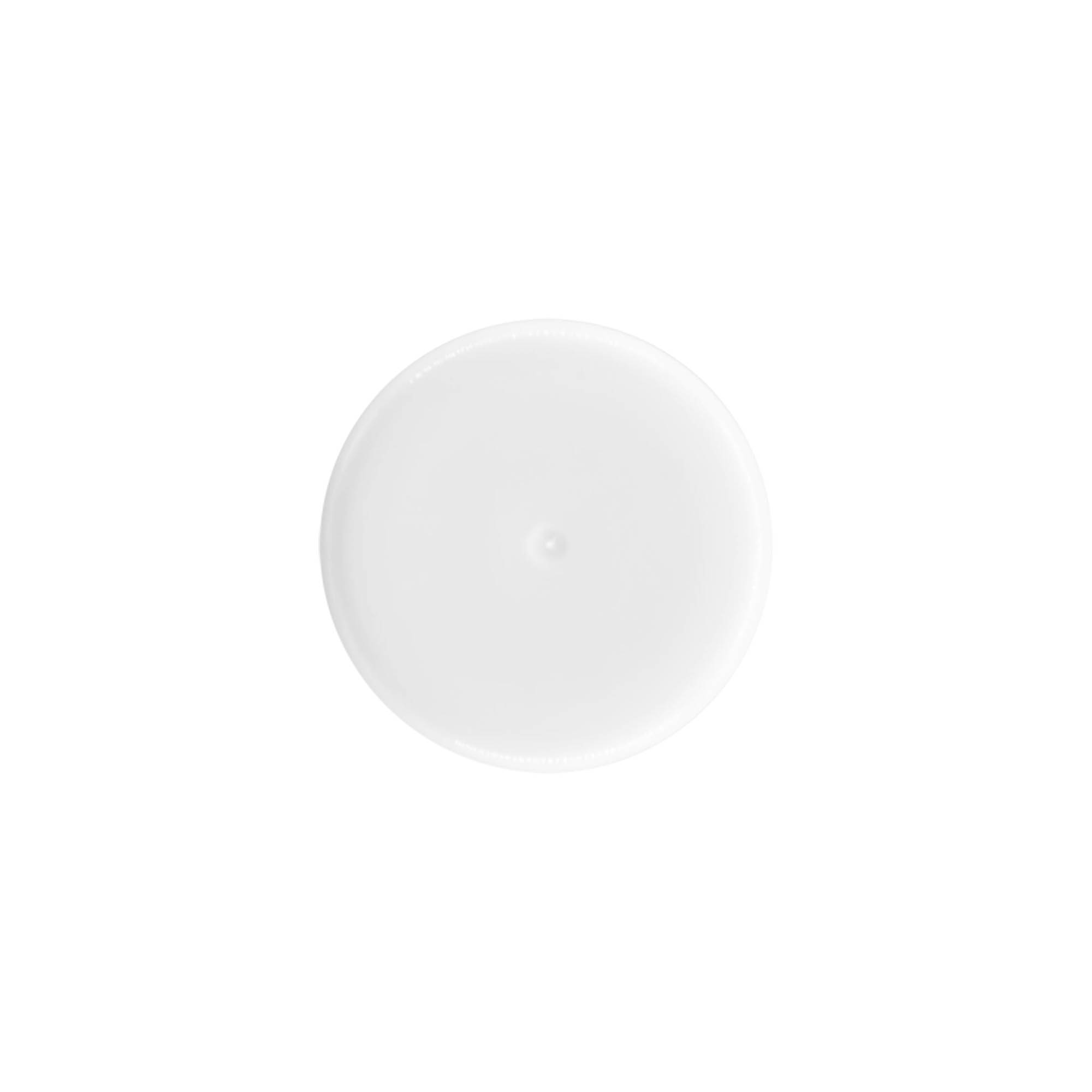 Cap for 50 ml roll-on bottle, PP plastic, white, for opening: screw cap Cap for 50 ml roll-on bottle, PP plastic, white, for opening: screw cap