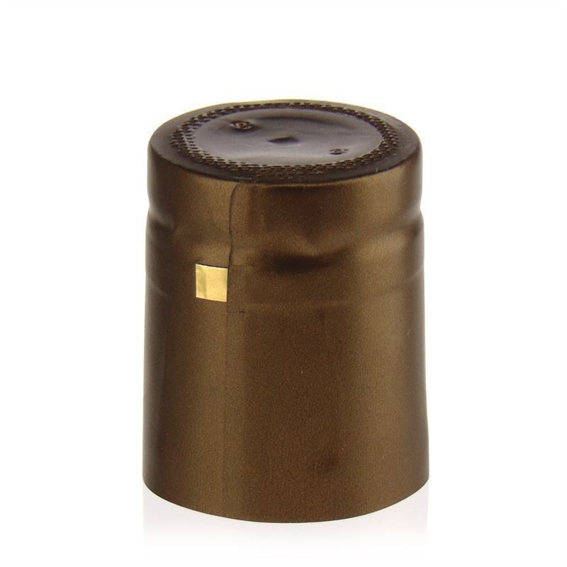 Shrink capsule 32x41, PVC plastic, ducat gold Shrink capsule 32x41, PVC plastic, ducat gold
