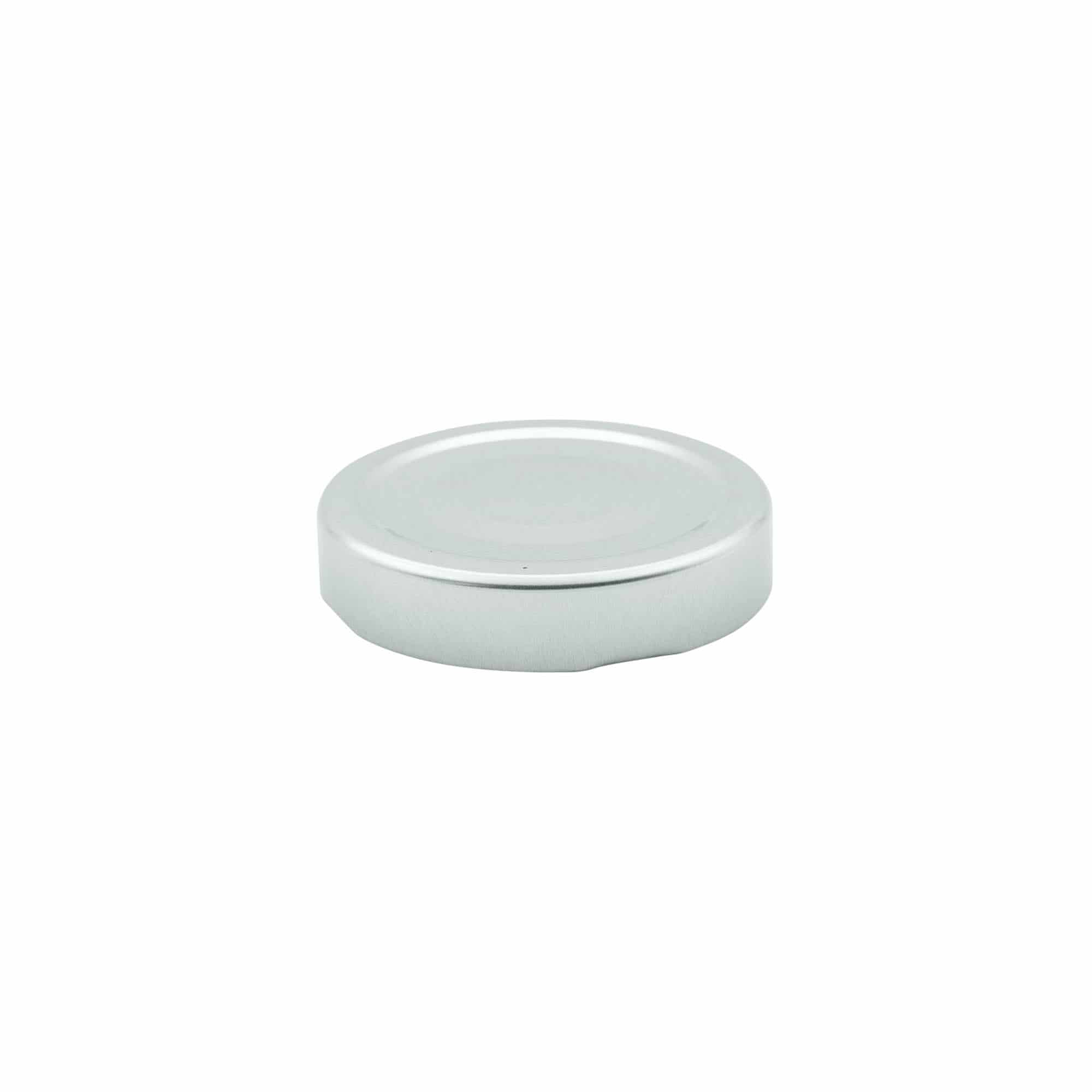 Deep twist-off cap, tinplate, silver, for opening: Deep-TO 63