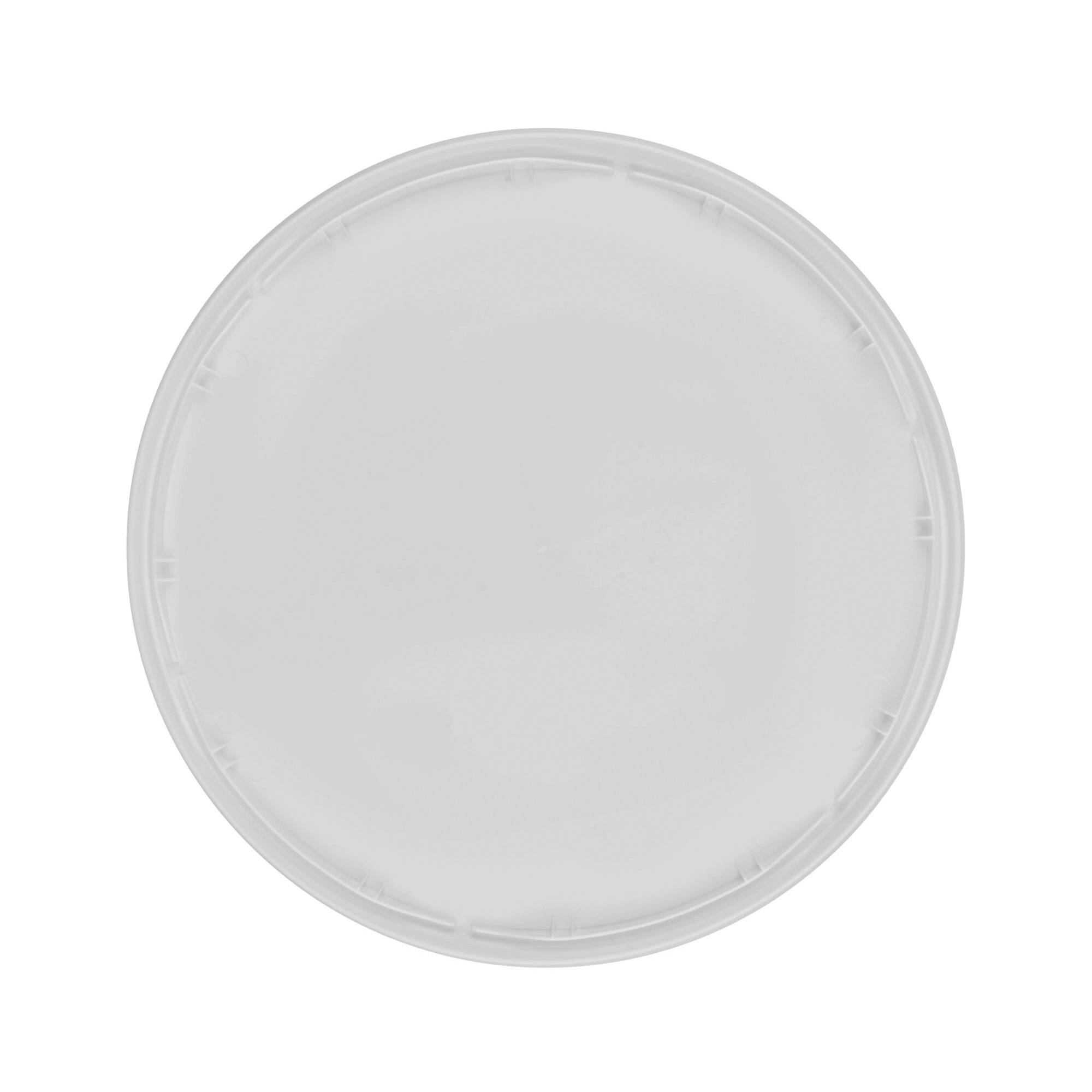 Lid for 20 l bucket, white PP plastic Lid for 20 l bucket, white PP plastic