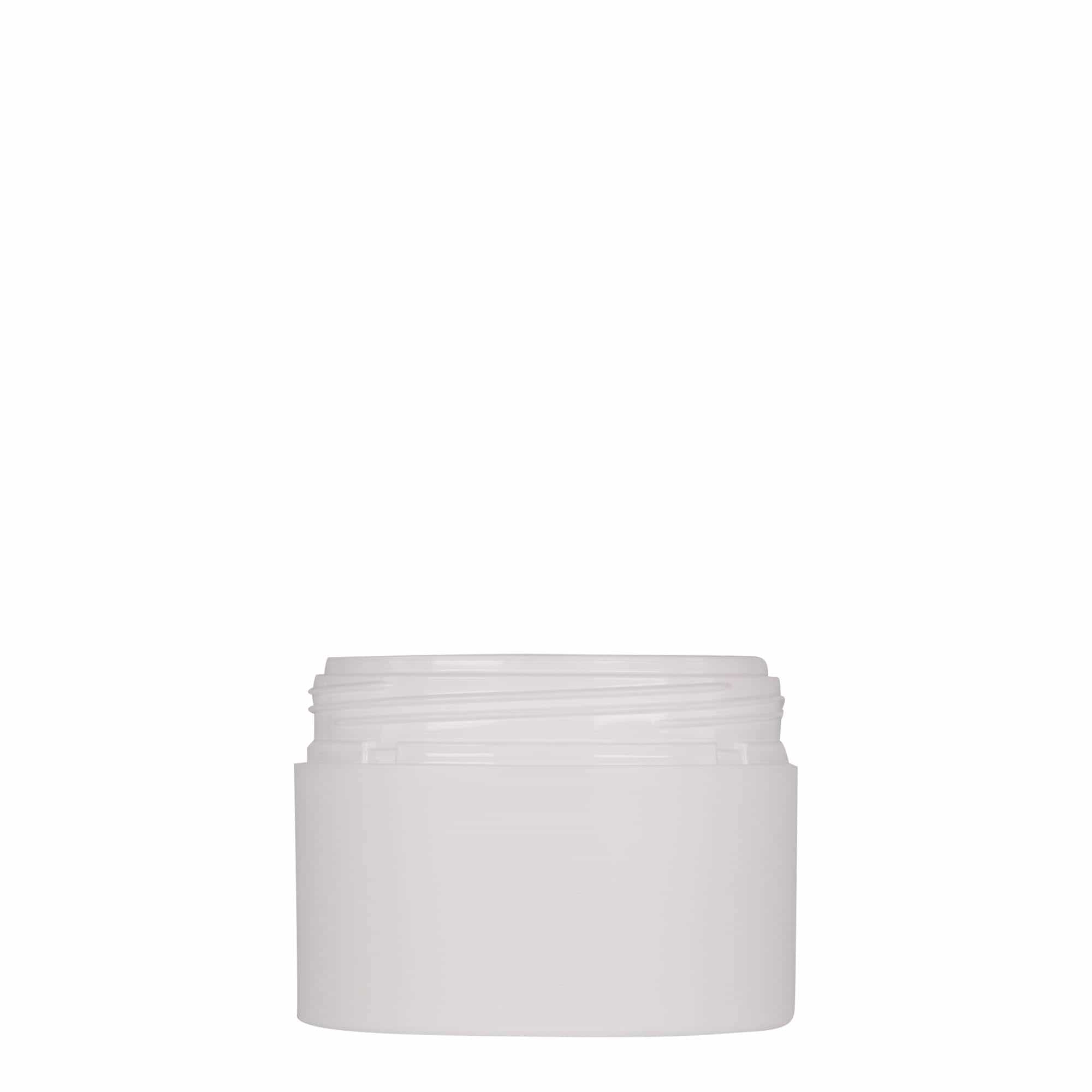 100 ml plastic jar 'Antonella', PP, white, closure: screw cap