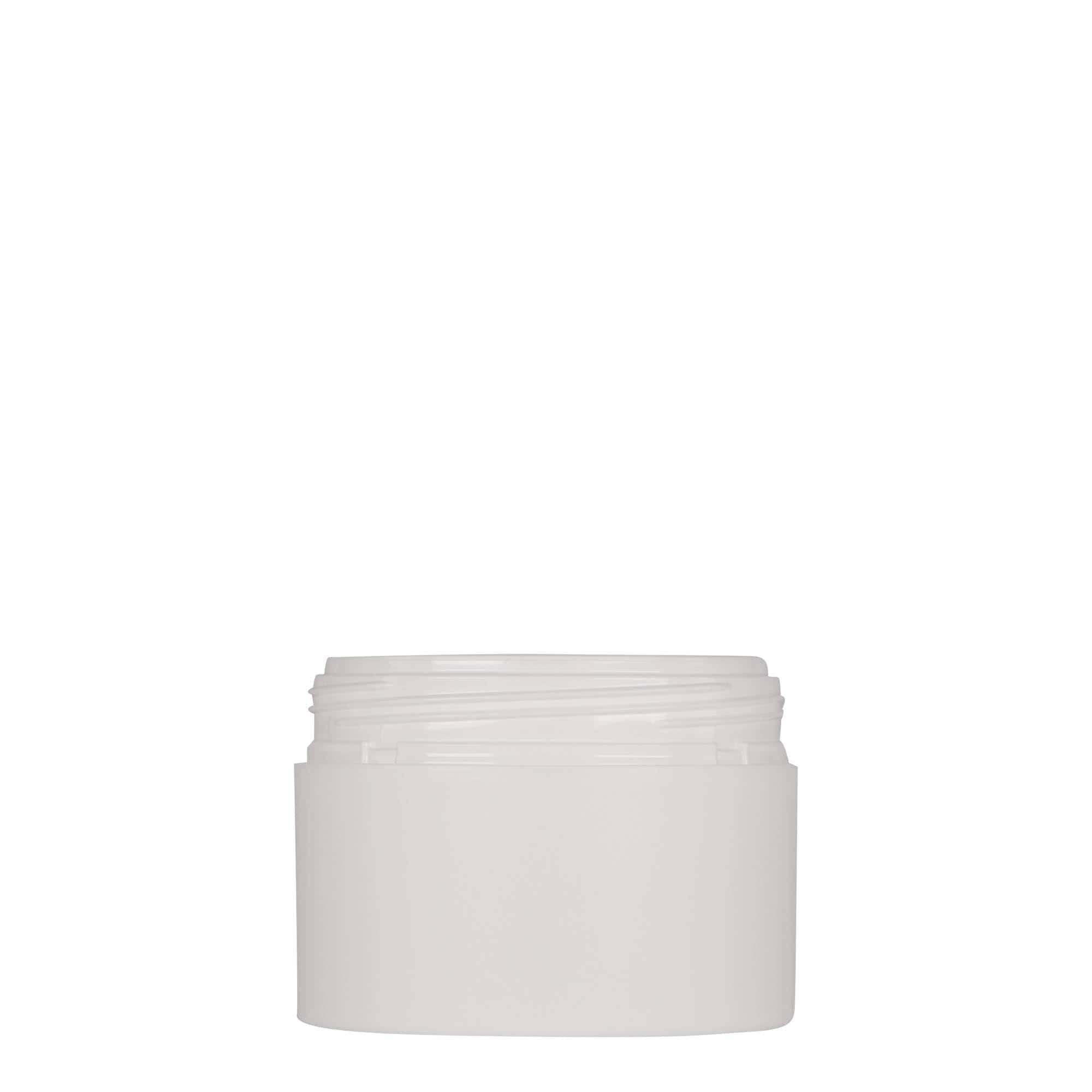 100 ml plastic jar 'Antonella', PP, white, opening: screw cap