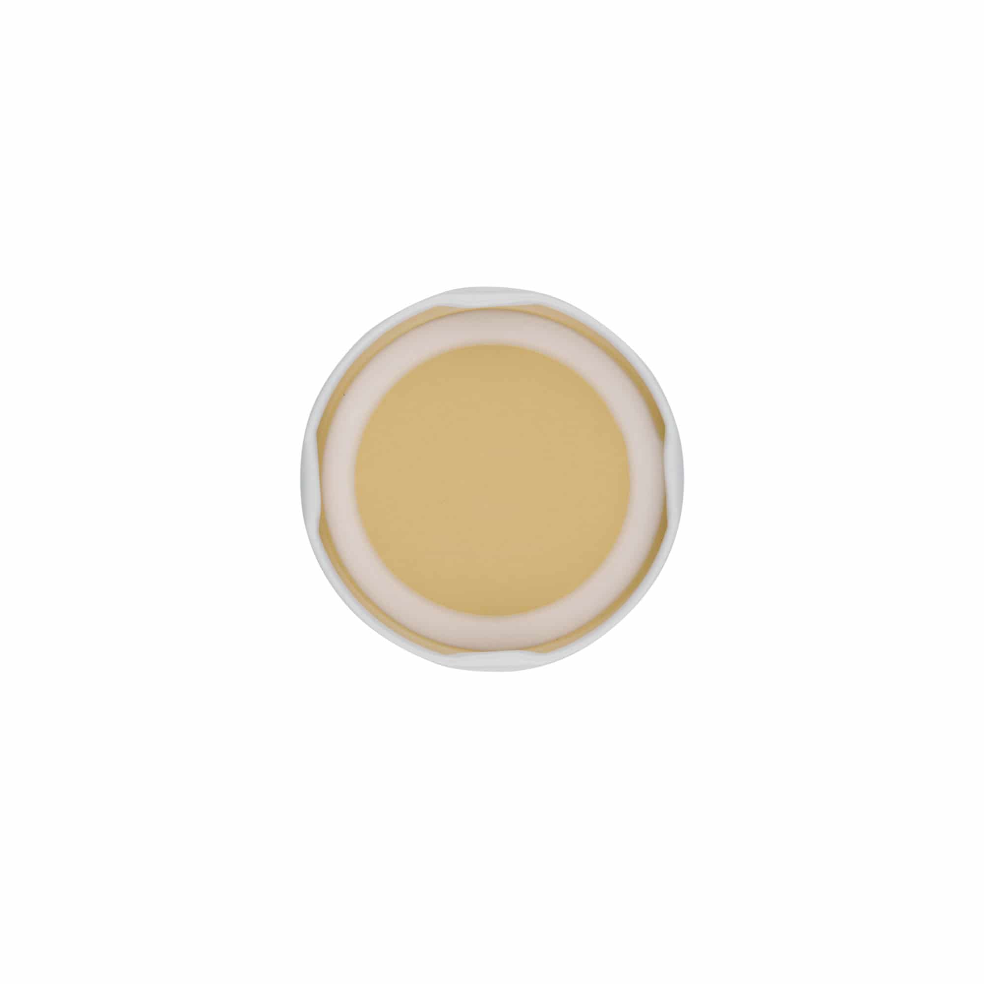 Twist-off lid, tinplate, white, for opening: TO 58