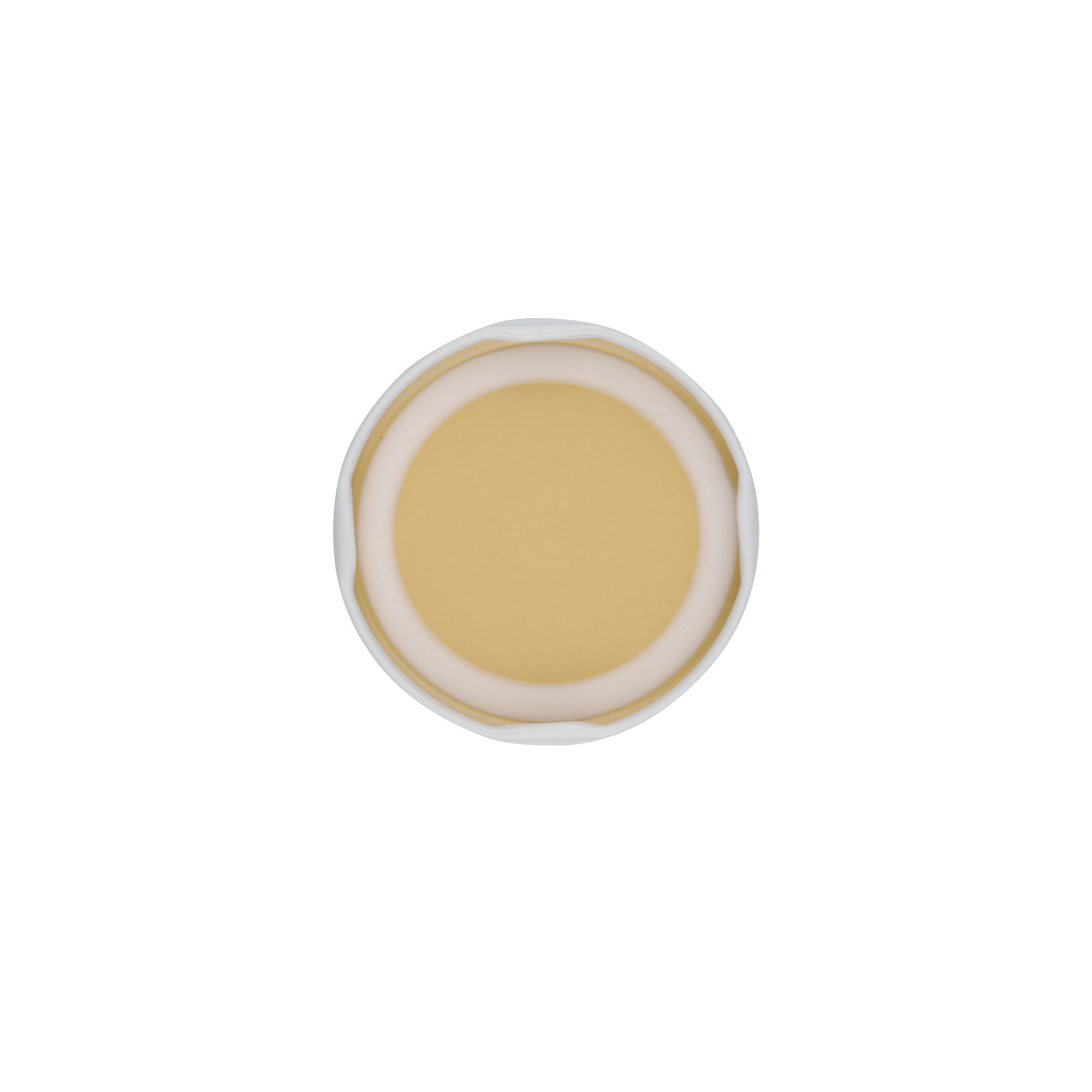 Twist-off lid, tinplate, white, for opening: TO 58 Twist-off lid, tinplate, white, for opening: TO 58