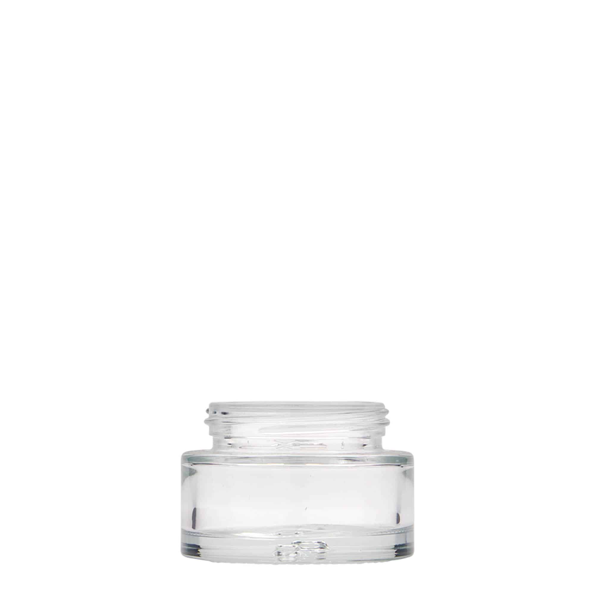 30 ml cosmetic jar 'Clear Edition', glass, closure: screw cap