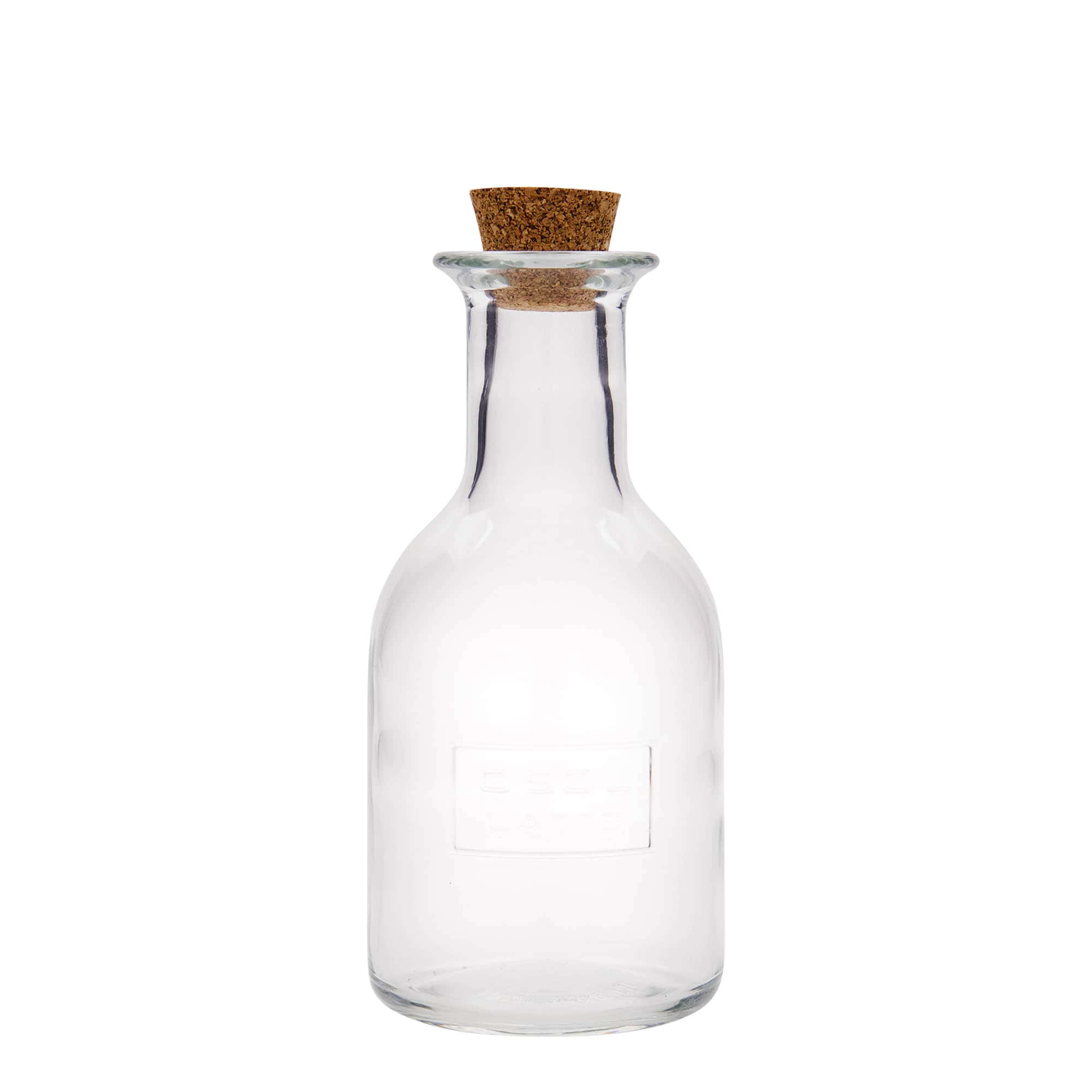 500 ml glass bottle 'Optima Latte', closure: cork