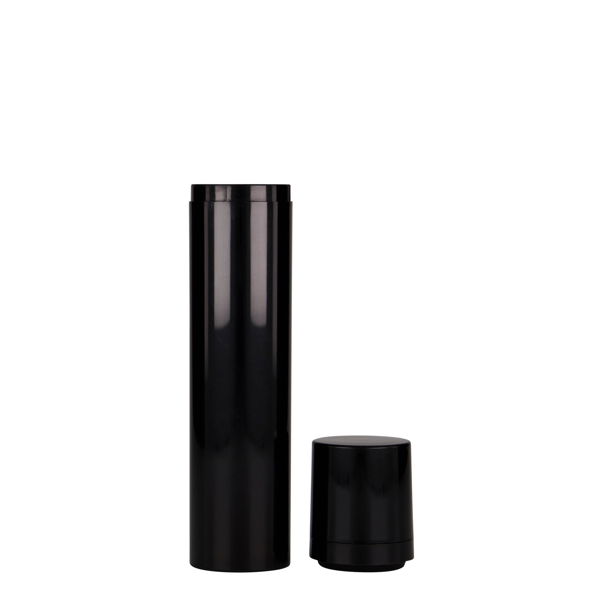100 ml Airless Dispenser ‘Mezzo’, black PP plastic