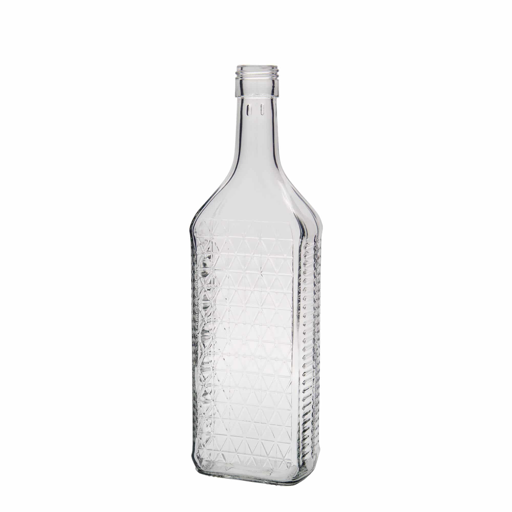 700 ml glass bottle 'Caruso', rectangular, closure: PP 31.5
