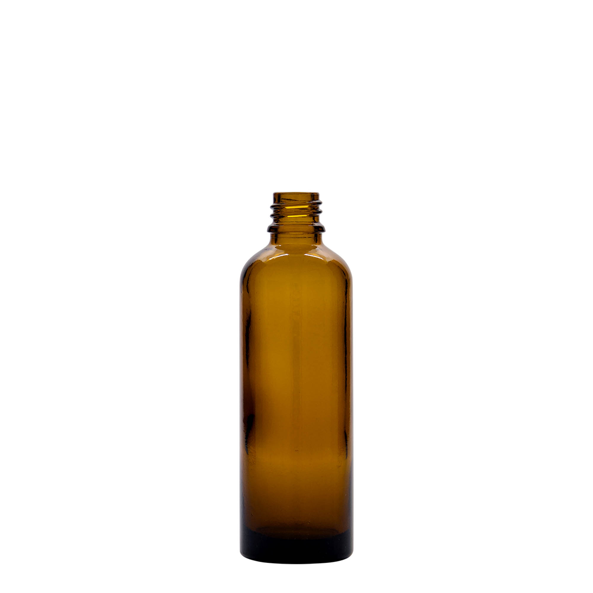 75 ml medical bottle, glass, brown, opening: DIN 18 75 ml medical bottle, glass, brown, opening: DIN 18