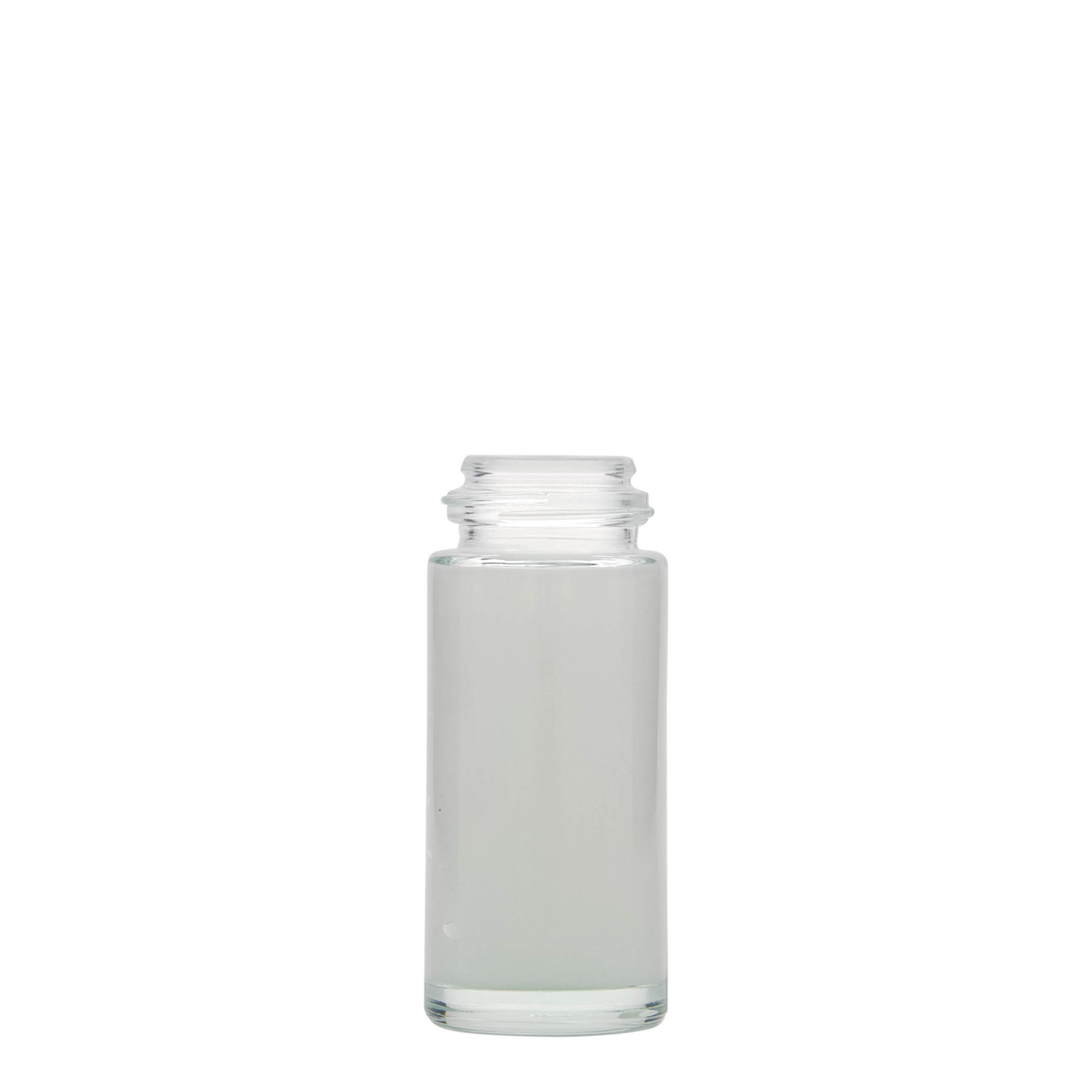 50 ml roll-on bottle, glass, opening: screw cap 50 ml roll-on bottle, glass, opening: screw cap