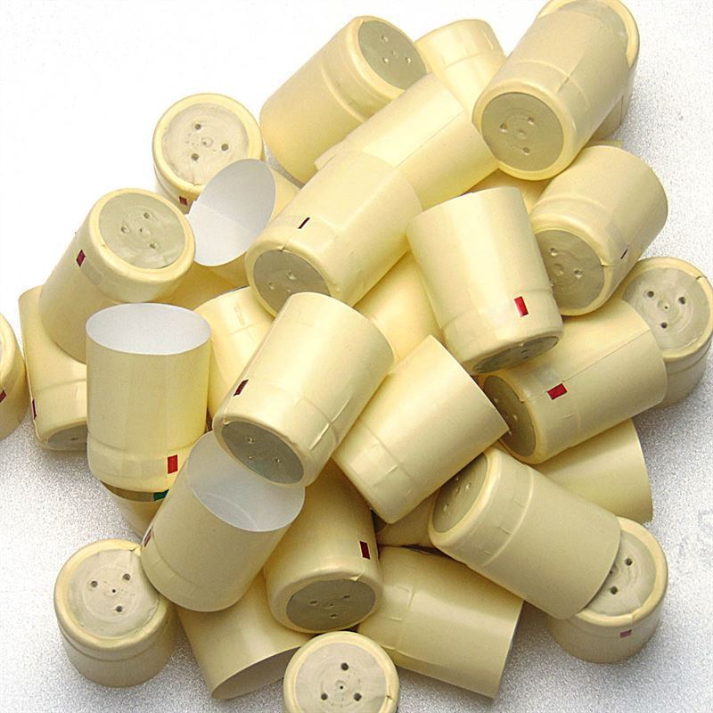 Shrink capsule 32x41, PVC plastic, champagne Shrink capsule 32x41, PVC plastic, champagne