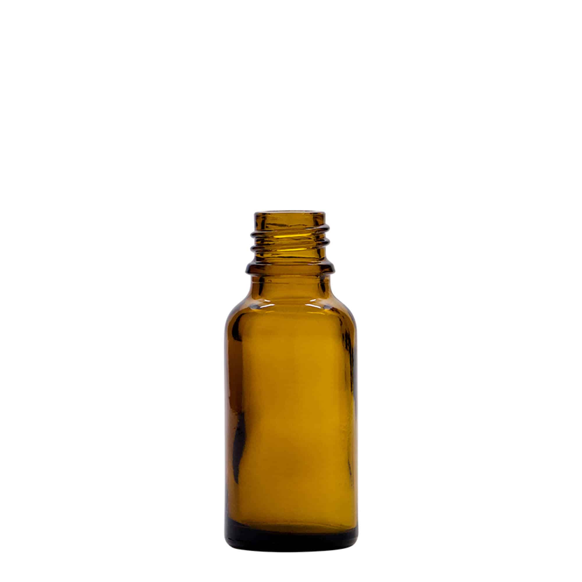 20 ml spray bottle medicine, glass, brown, opening: DIN 18