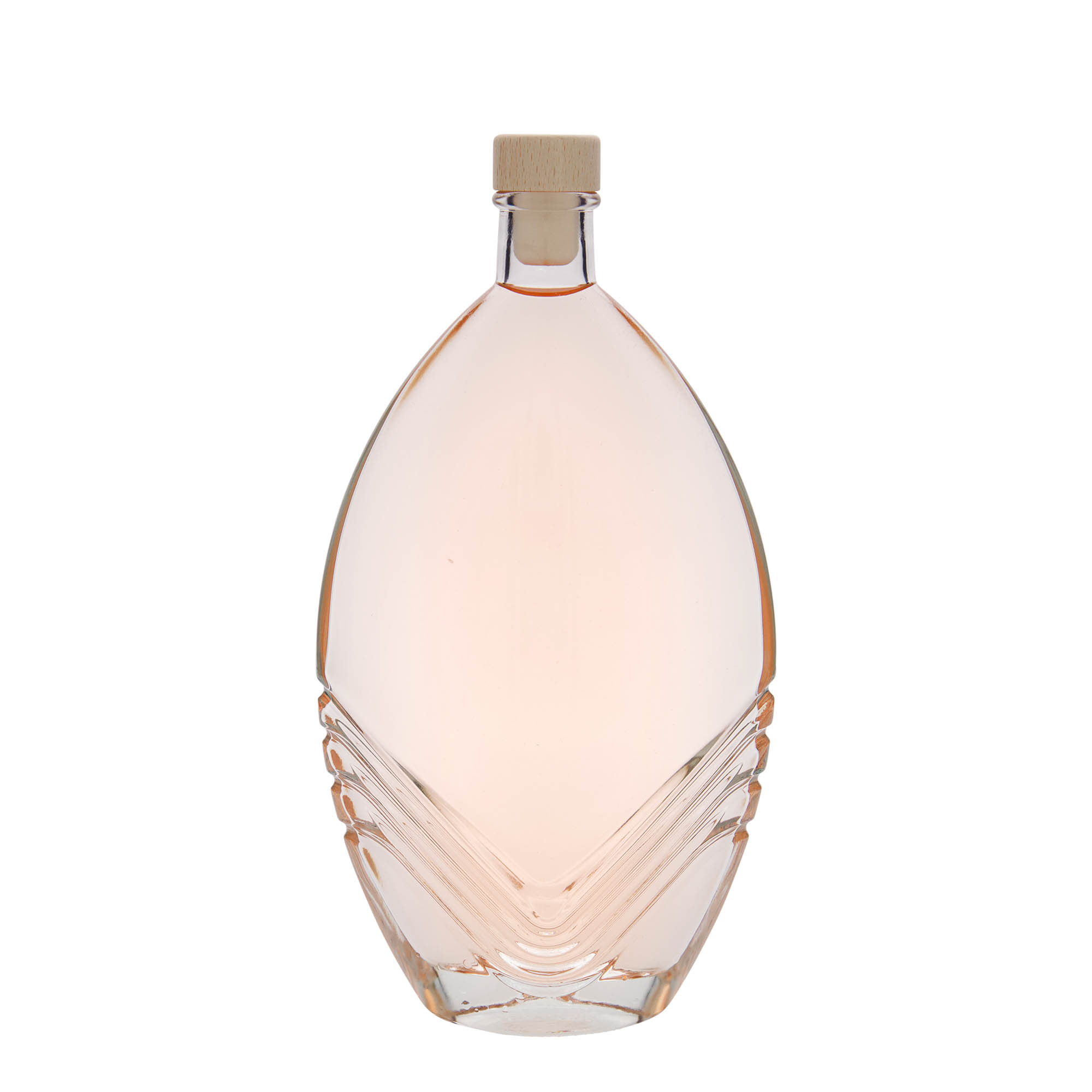 500 ml glass bottle 'Florence', oval, opening: cork 500 ml glass bottle 'Florence', oval, opening: cork