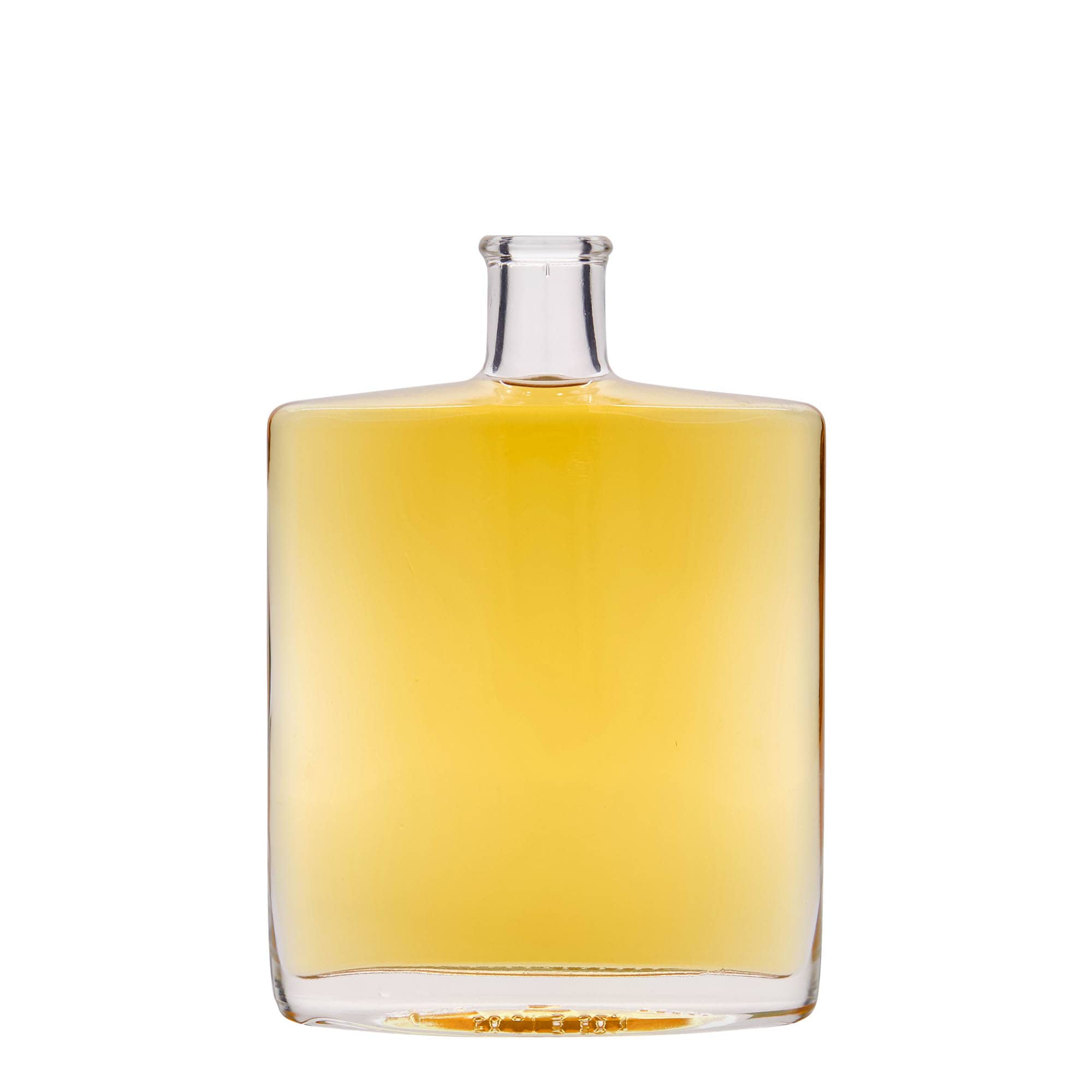 500 ml glass bottle 'Zorbas', oval, opening: cork