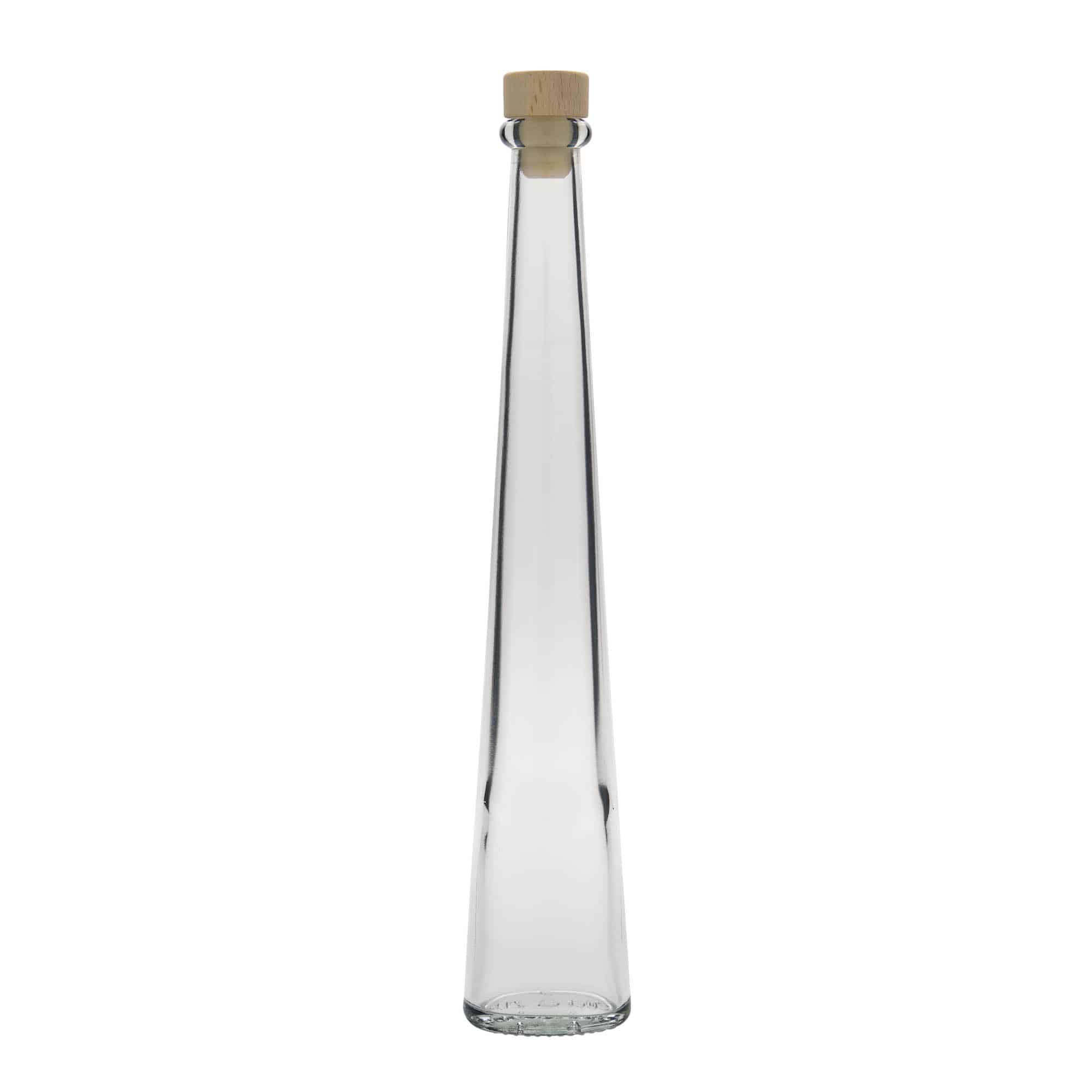 200 ml glass bottle 'Dama Ovale', oval, opening: cork