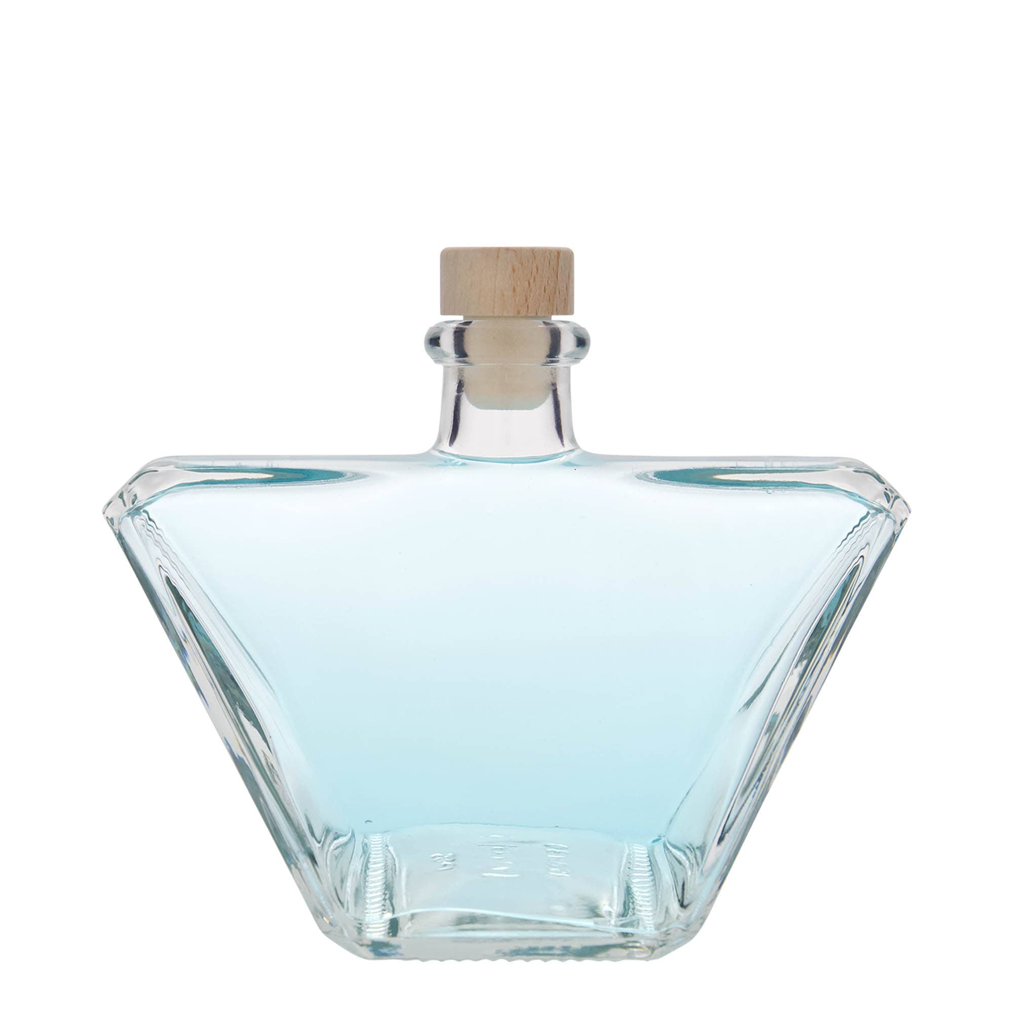 500 ml glass bottle 'Charly', rectangular, opening: cork