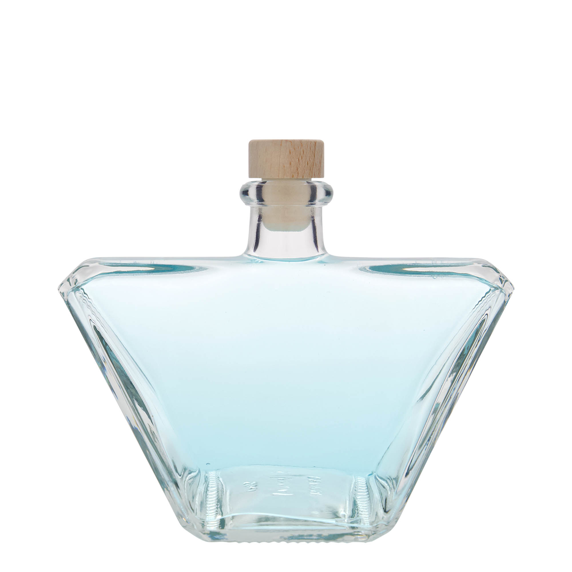 500 ml glass bottle 'Charly', rectangular, opening: cork 500 ml glass bottle 'Charly', rectangular, opening: cork