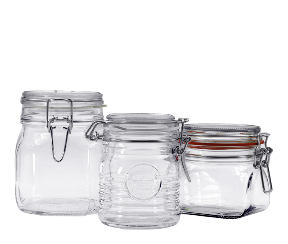 Clip Top Jars Tile picture "Wire-frame glasses"