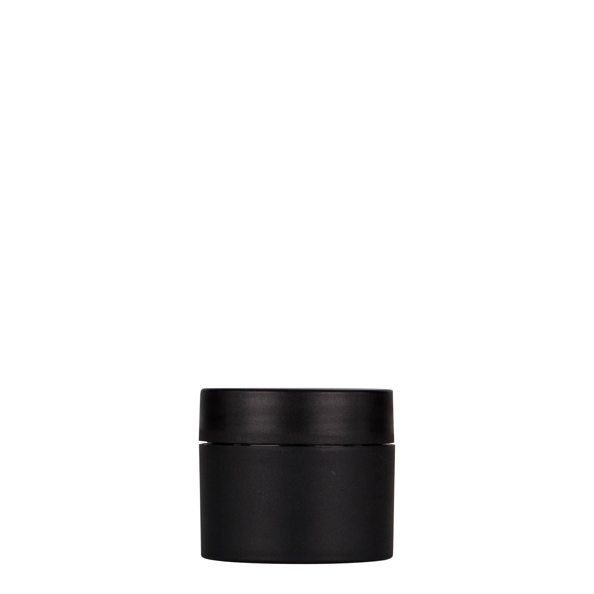 30 ml plastic jar 'Antonella', PP, black, opening: screw cap