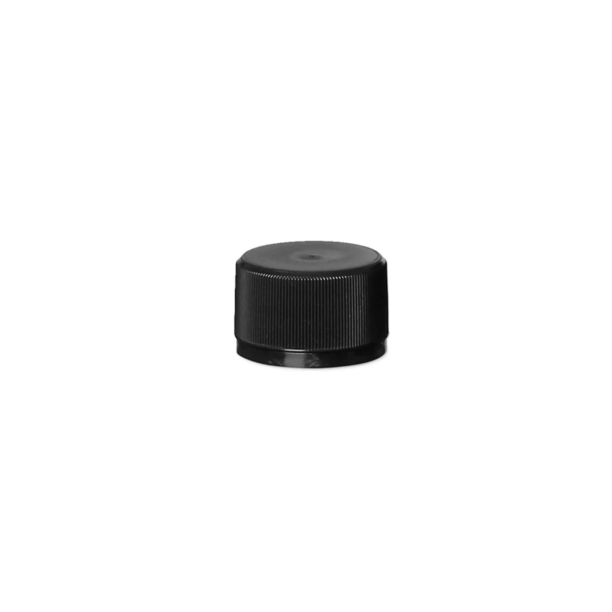Screw cap variant A, PP plastic, black, for opening: PP 28