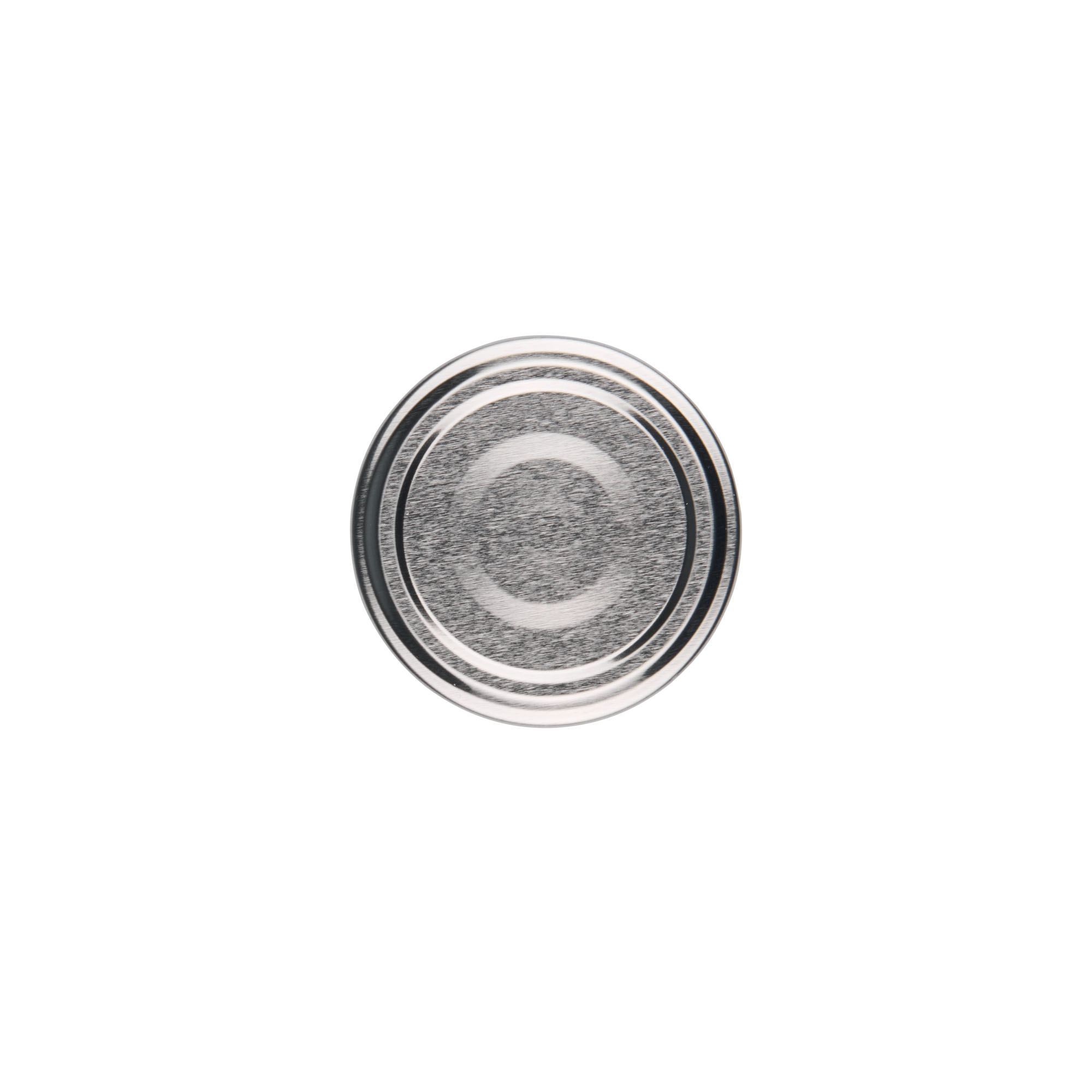 Twist-off lid, tinplate, silver, for opening: TO 53 Twist-off lid, tinplate, silver, for opening: TO 53