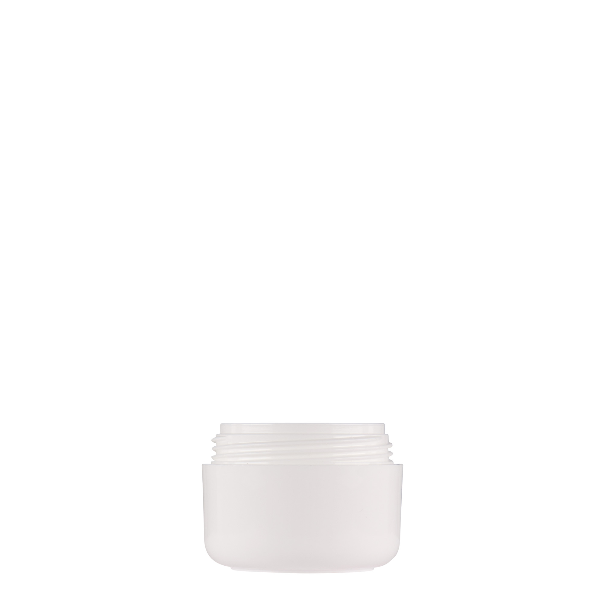 15 ml plastic jar ‘Bianca’, PP, white, opening: screw cap