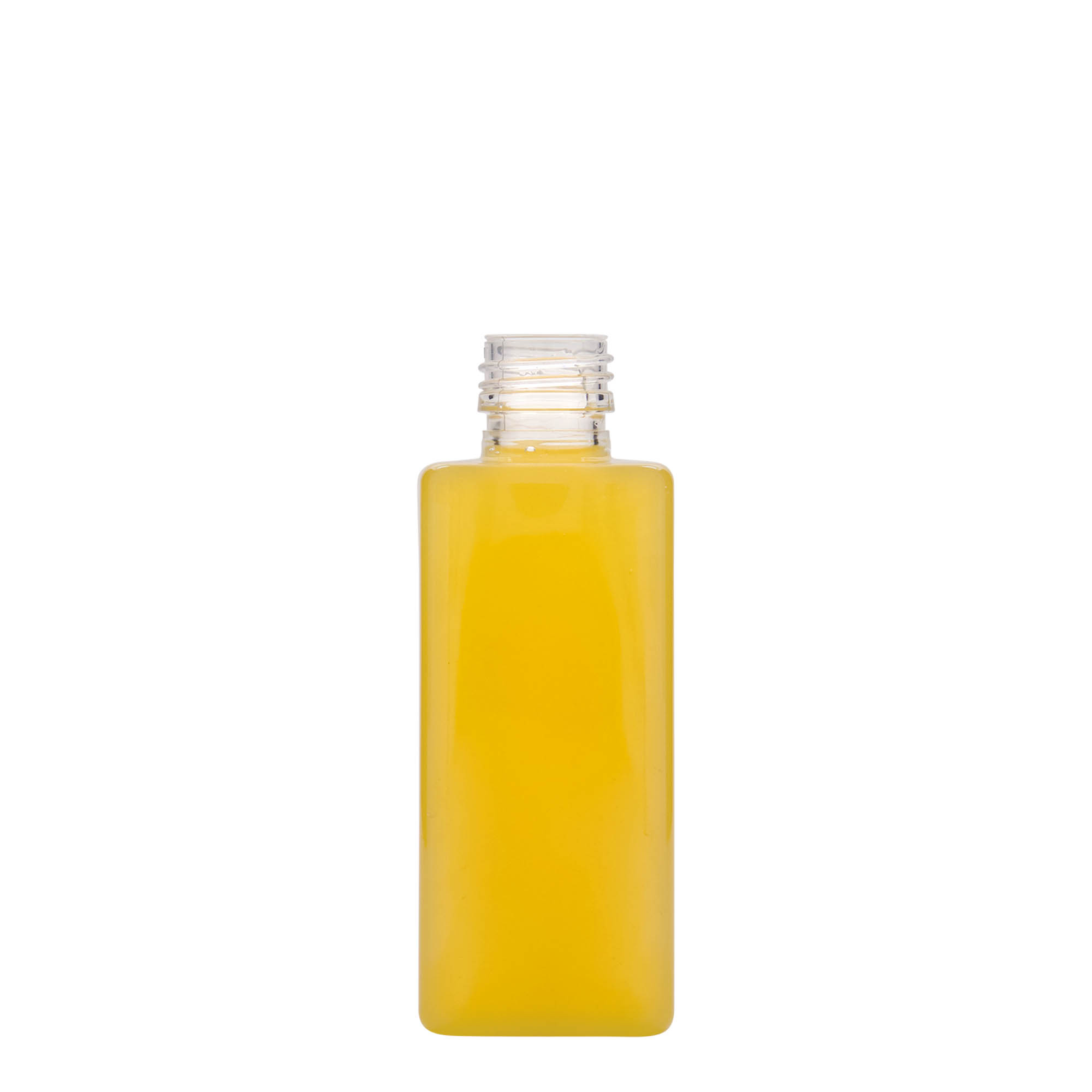 250 ml PET bottle 'Karl', square, plastic, opening: PP 28 250 ml PET bottle 'Karl', square, plastic, opening: PP 28