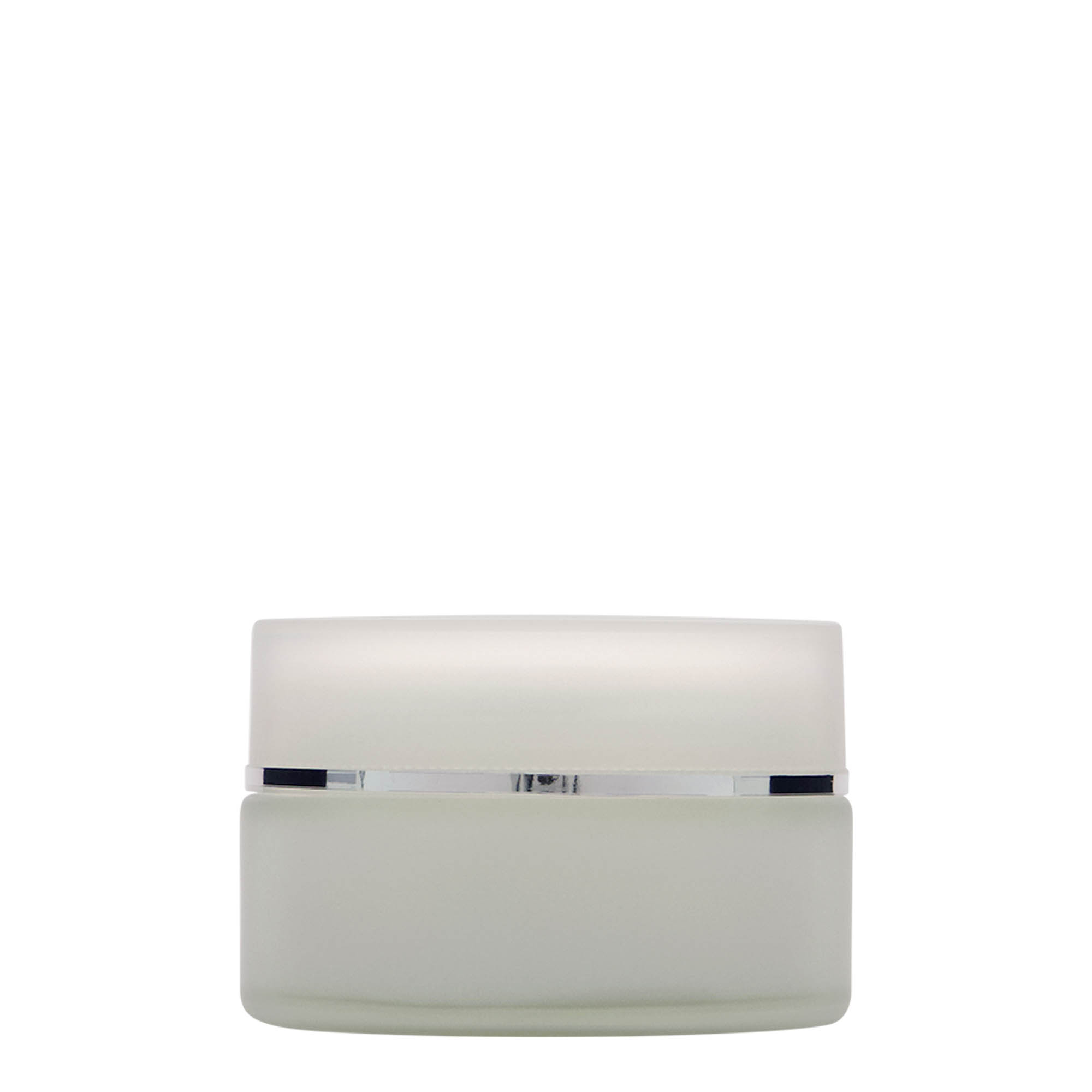 100 ml jar ‘Platinum Edition’, glass, frosted, opening: screw cap