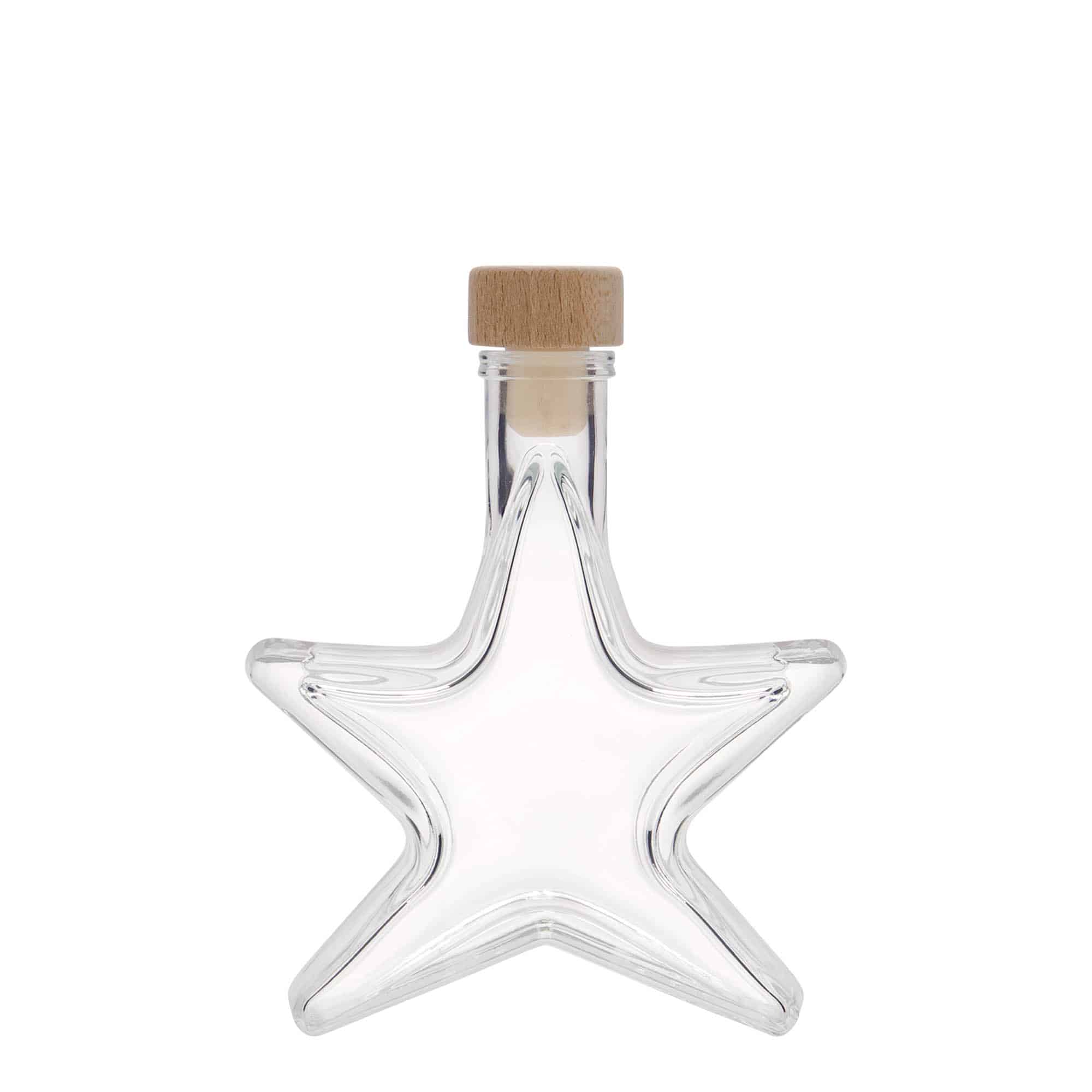 100 ml glass bottle 'Star', closure: cork