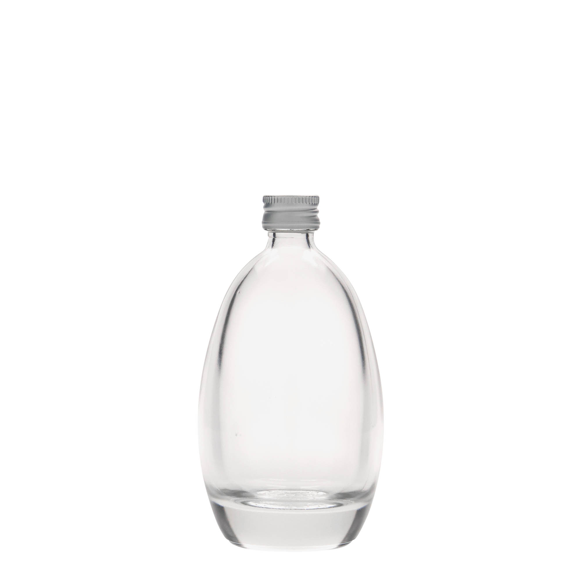 100 ml glass bottle 'Egg', opening: PP 18 100 ml glass bottle 'Egg', opening: PP 18