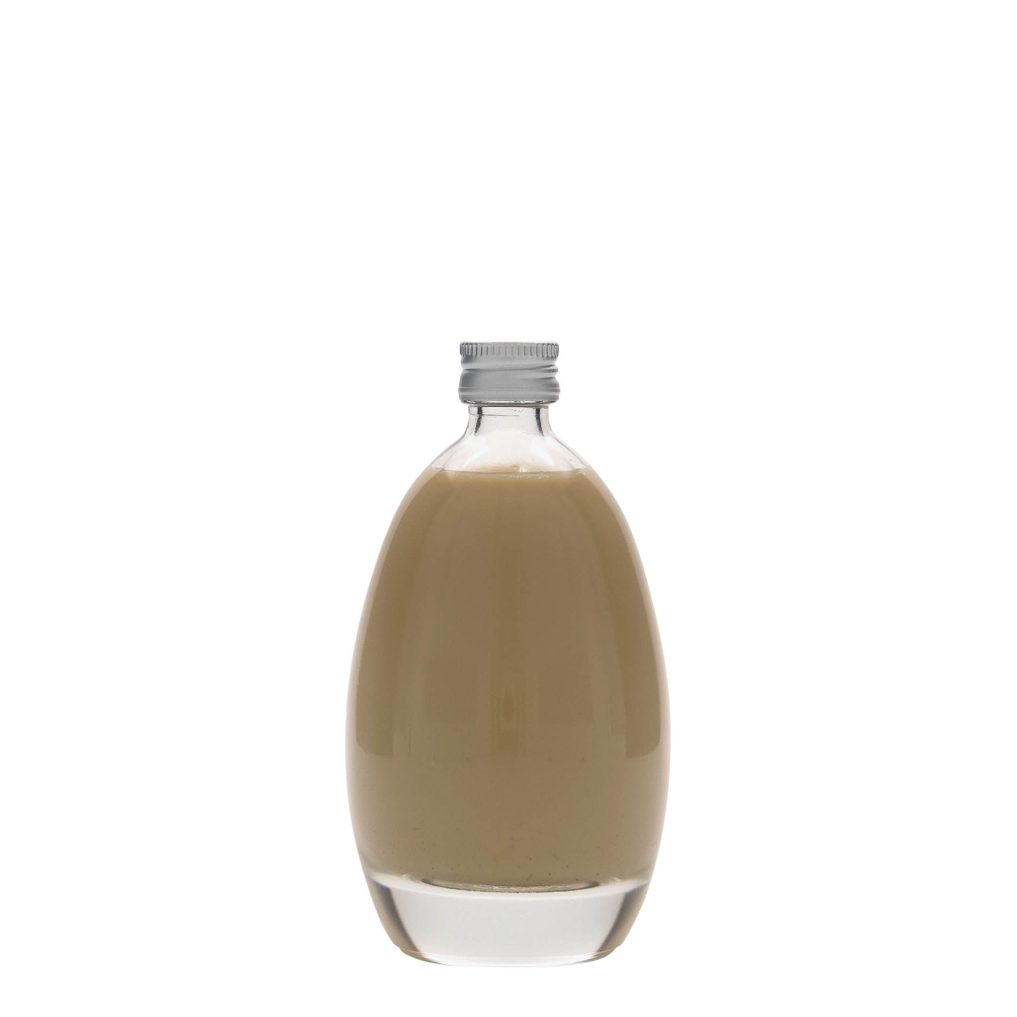 100 ml glass bottle 'Egg', opening: PP 18 100 ml glass bottle 'Egg', opening: PP 18