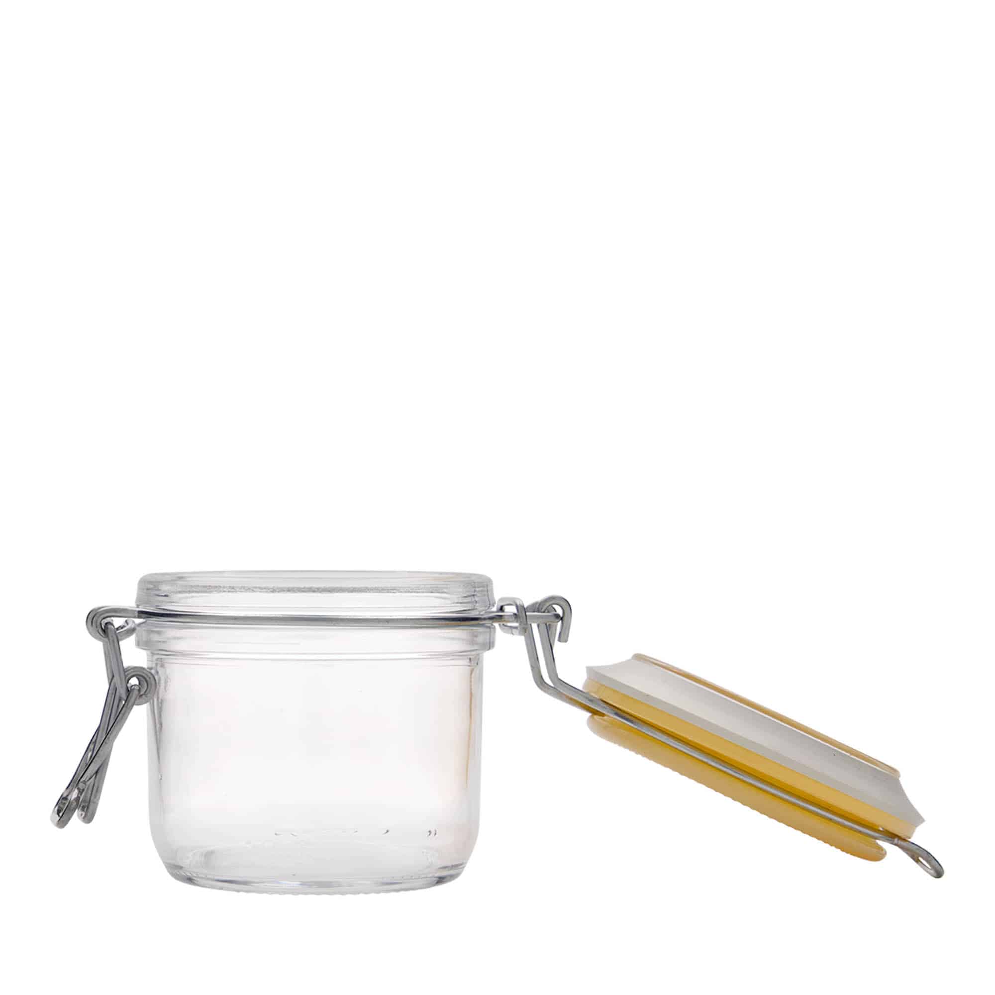 200 ml wire bail jar 'Fido', yellow, opening: wire bail closure 200 ml wire bail jar 'Fido', yellow, opening: wire bail closure