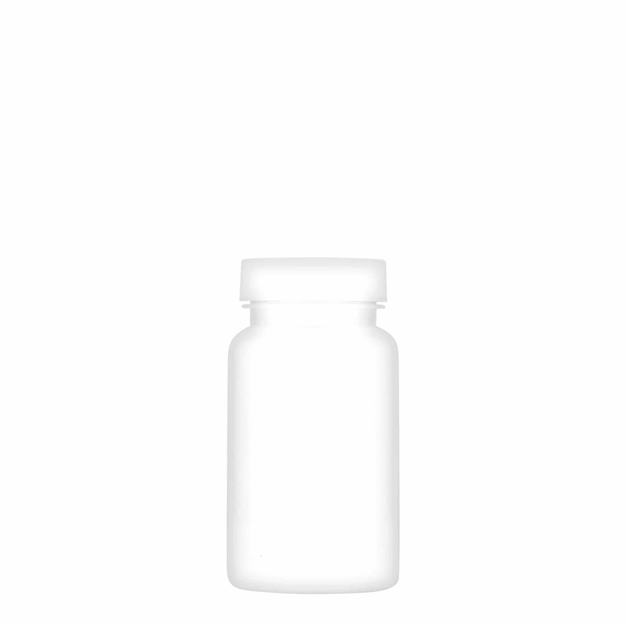 100 ml PET packer, plastic, white, closure: GPI 38/400