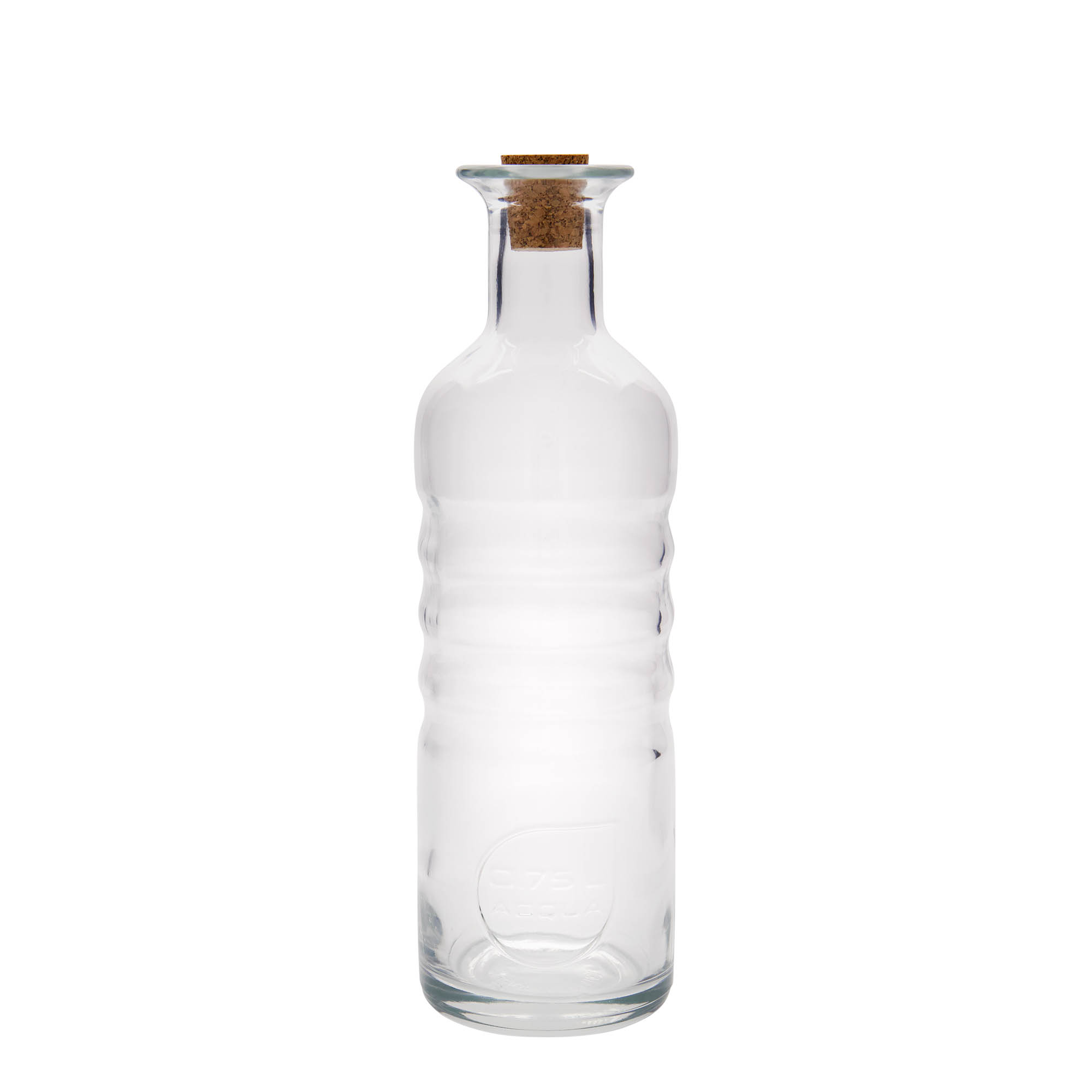 750 ml glass bottle ‘Optima Acqua’, mouth: cork