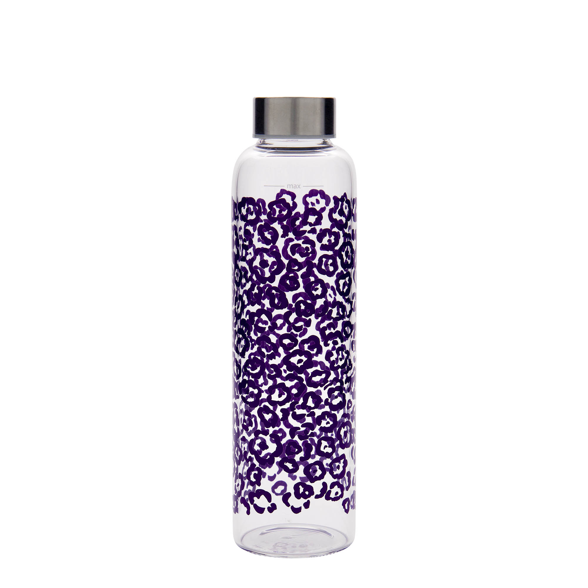 500 ml Drinking Bottle 'Perseus - Purple Flowers', Opening: Screw Cap