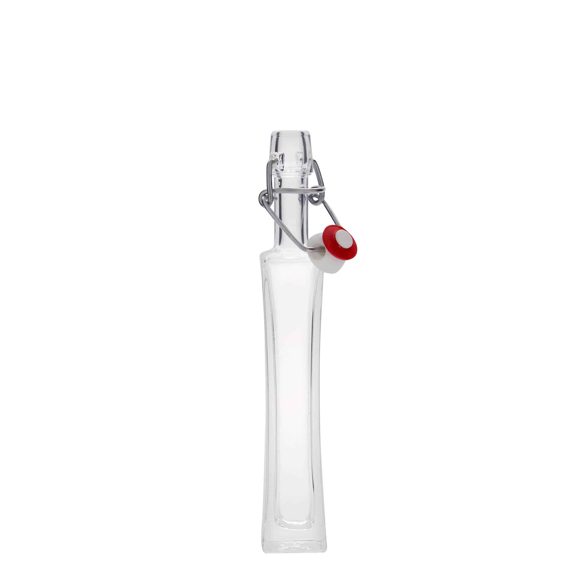 40 ml glass bottle 'Koko', square, opening: swing top closure
