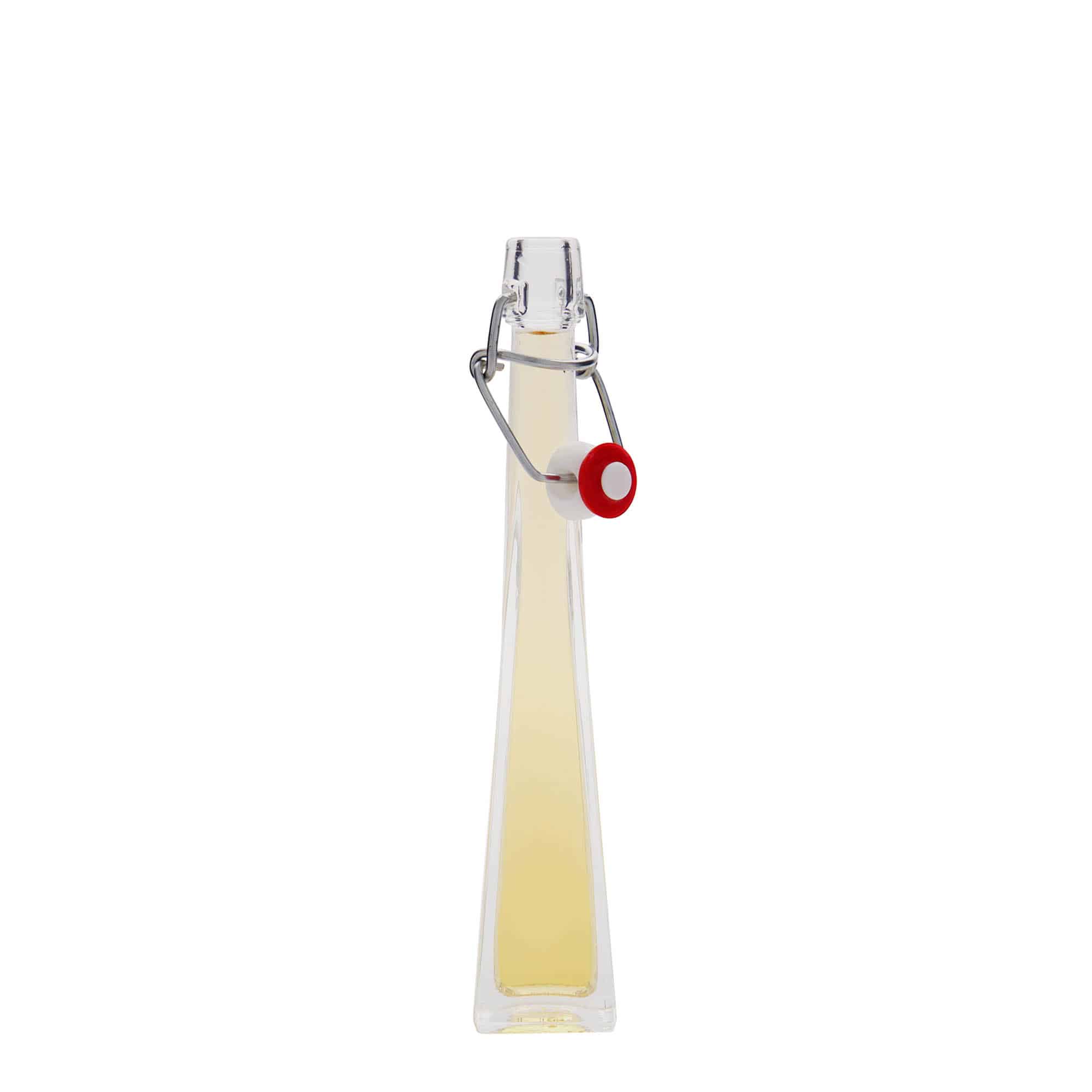 40 ml glass bottle 'Dama Quadrato', square, closure: swing top