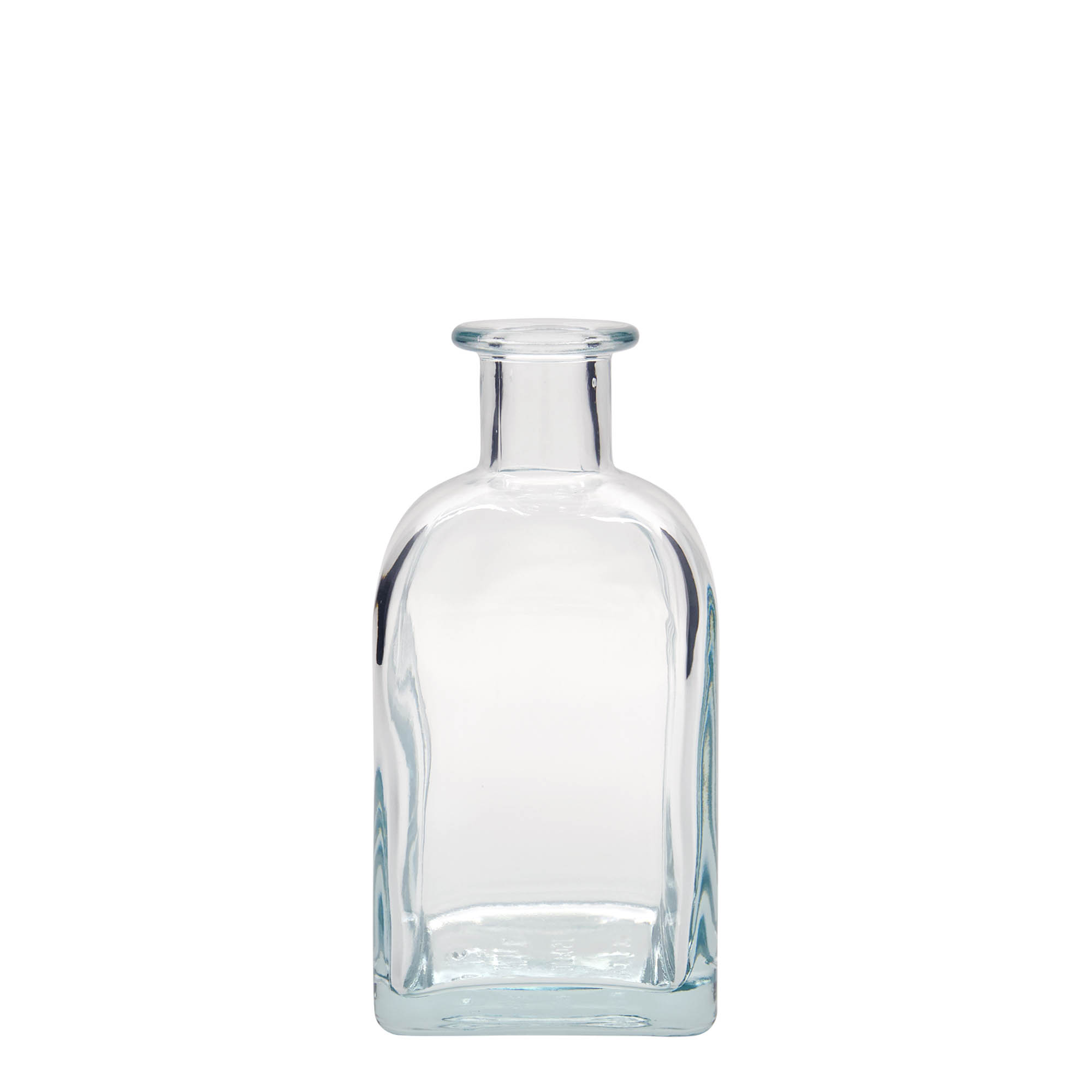 350 ml glass bottle Apotheker Carré, square, opening: cork