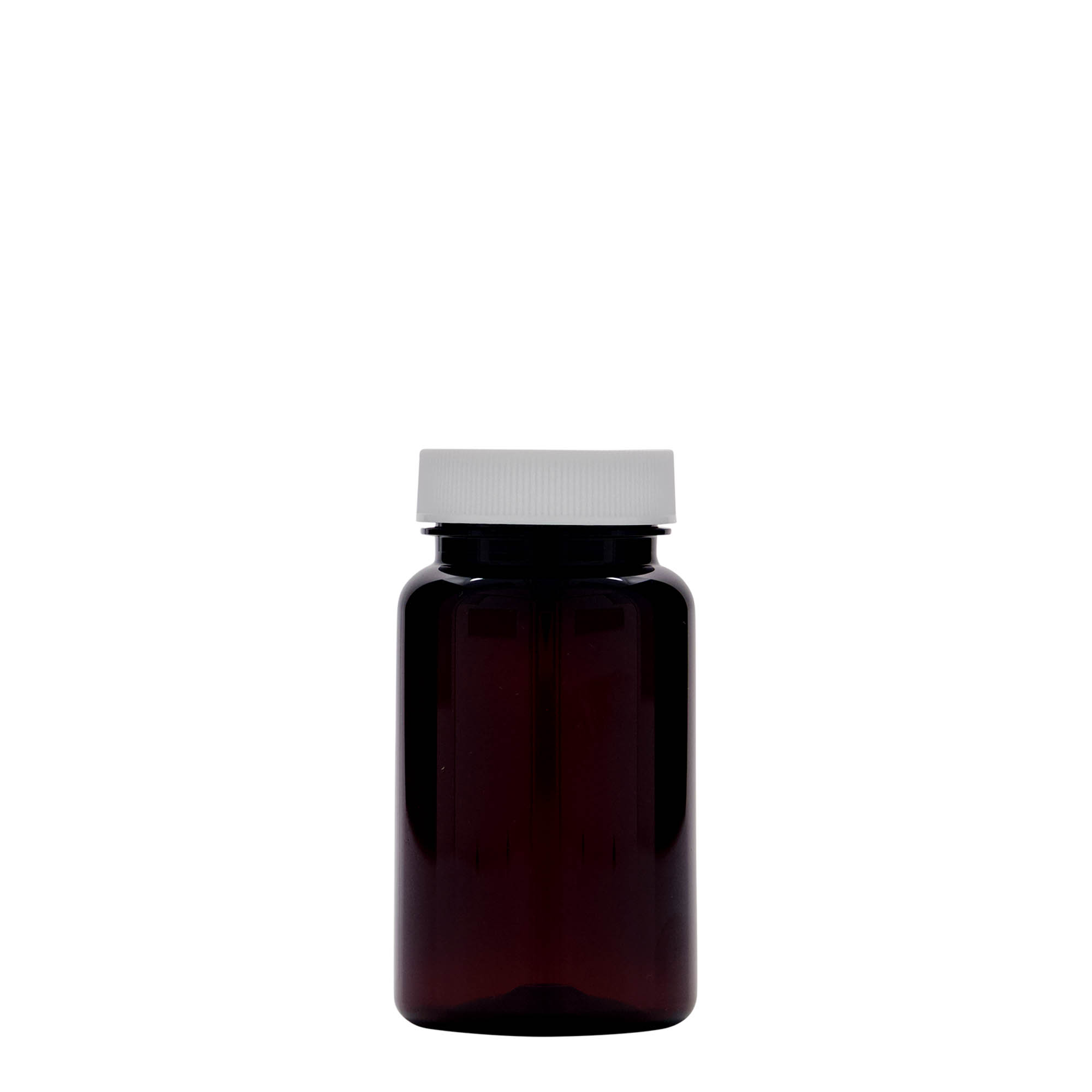 100 ml PET bottle, plastic, brown, opening: 38/400 100 ml PET bottle, plastic, brown, opening: 38/400