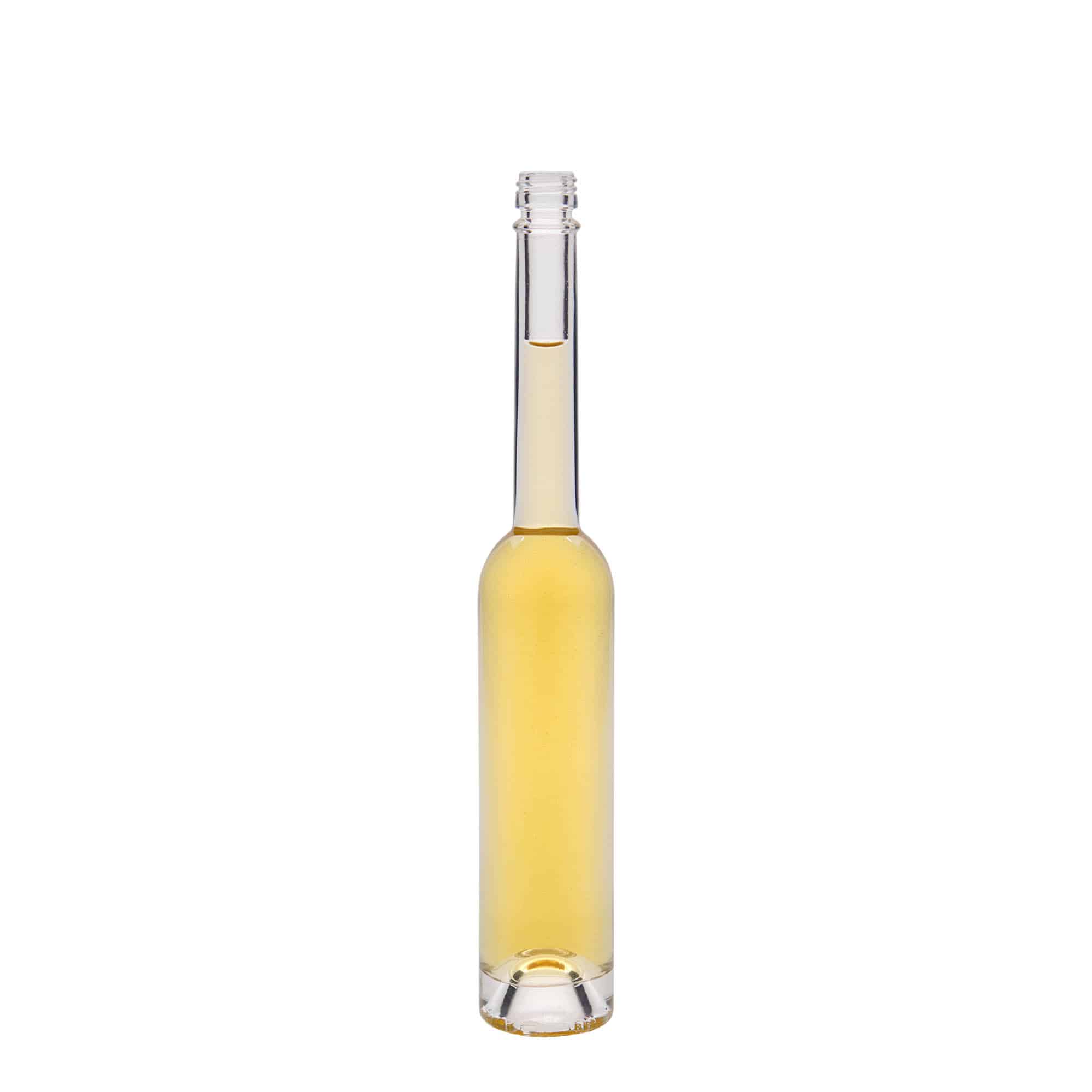 100 ml glass bottle 'Platina', opening: PP 18 100 ml glass bottle 'Platina', opening: PP 18