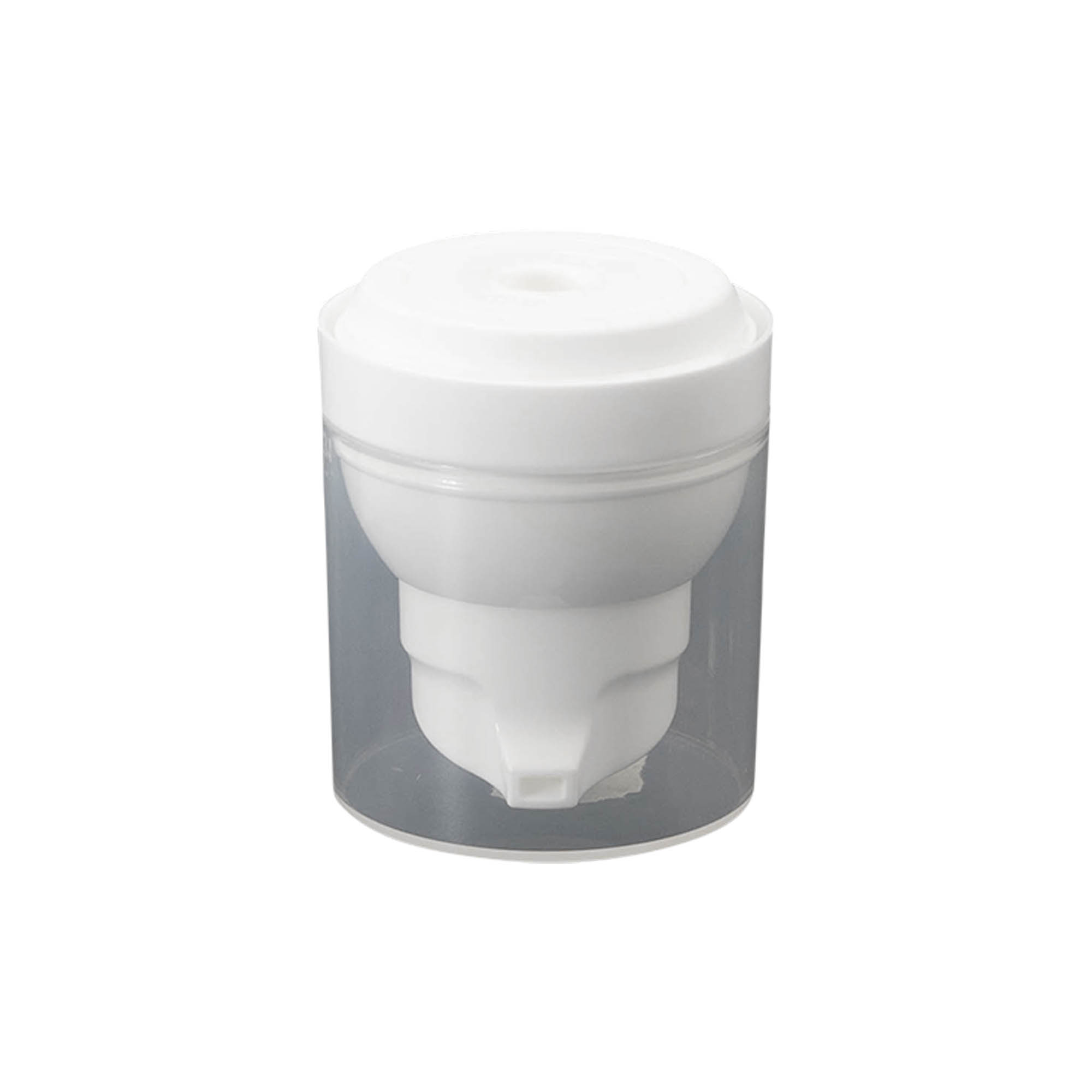 Airless dispenser pump head 'Mezzo', PP plastic, white Airless dispenser pump head 'Mezzo', PP plastic, white