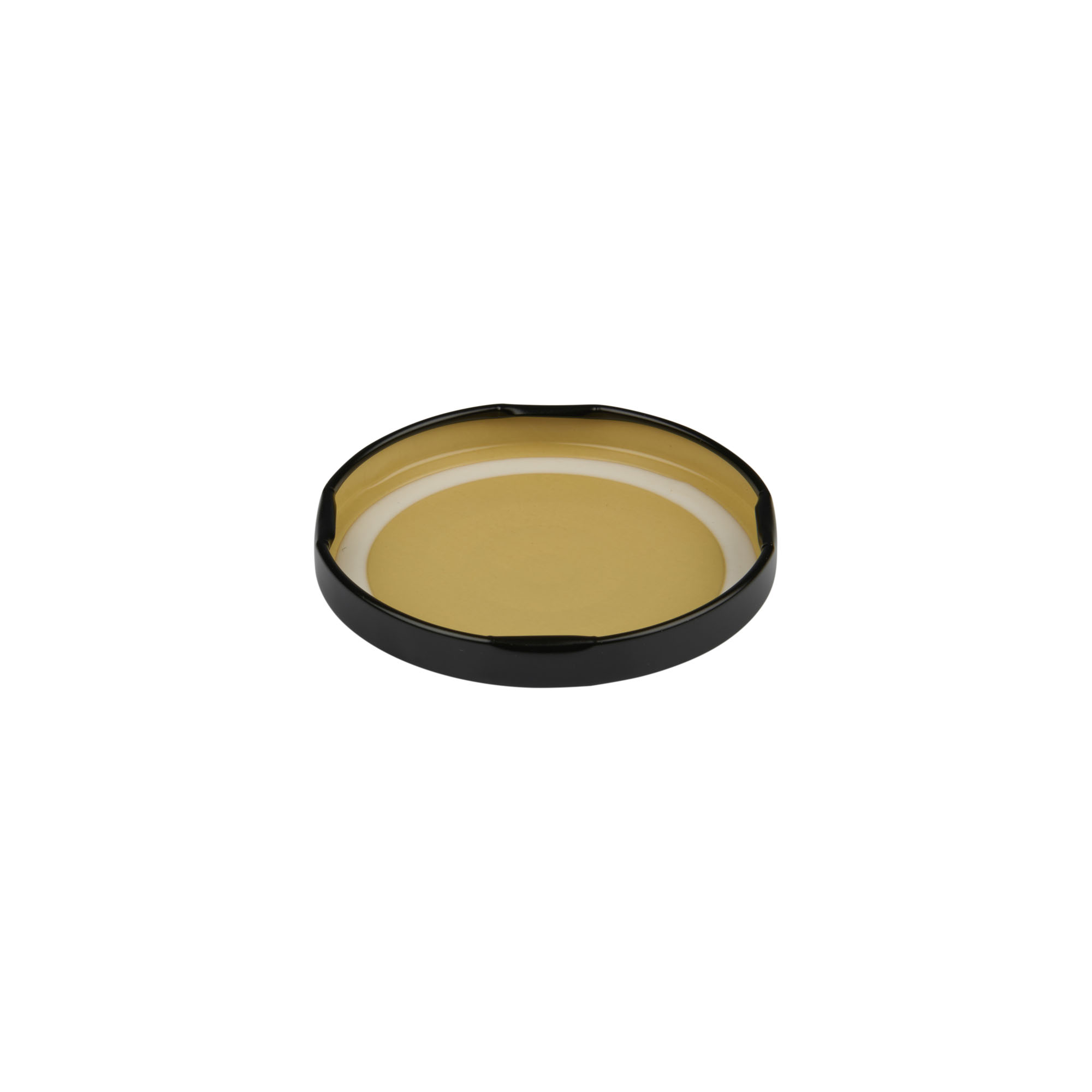 Twist-off lid, tinplate, black, for opening: TO 66