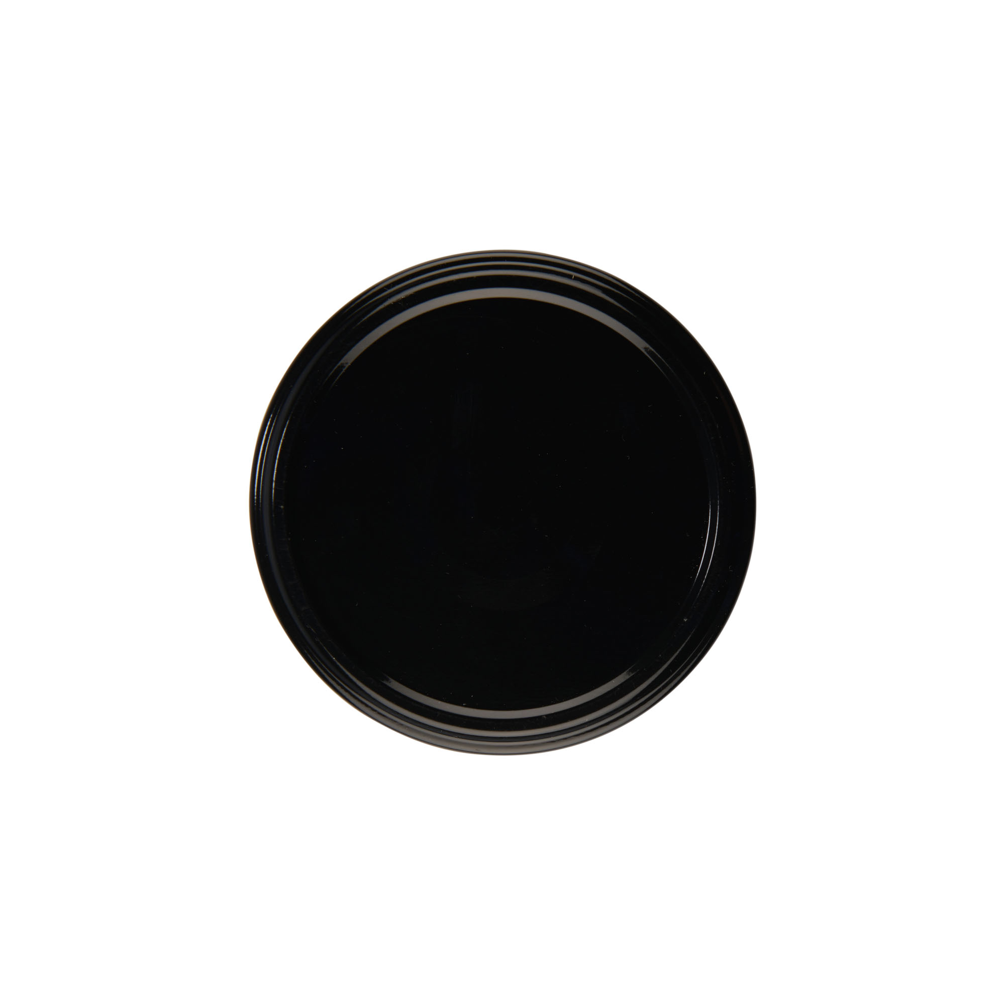Twist-off lid, tinplate, black, for opening: TO 82