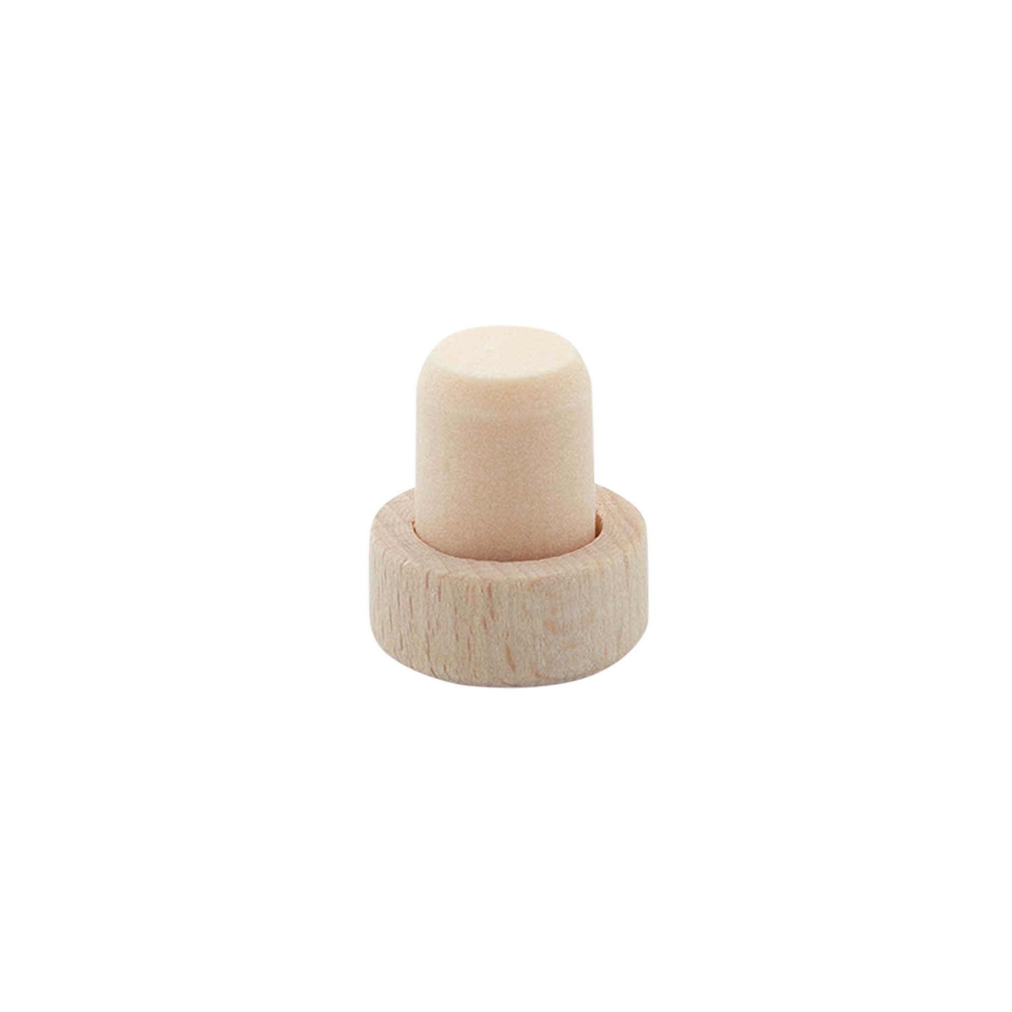 Handle corks 14 mm, wood/plastic, for opening: cork