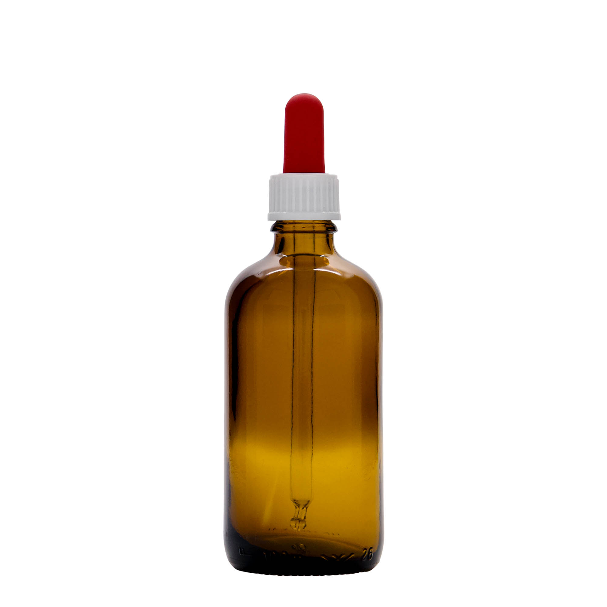 100 ml dropper bottle medicine, glass, brown-red, opening: DIN 18 100 ml dropper bottle medicine, glass, brown-red, opening: DIN 18