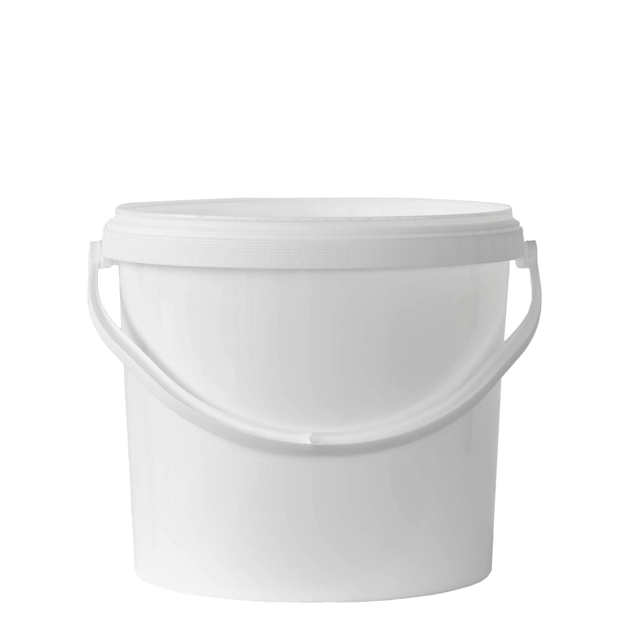 12.5 l bucket, PP plastic, white
